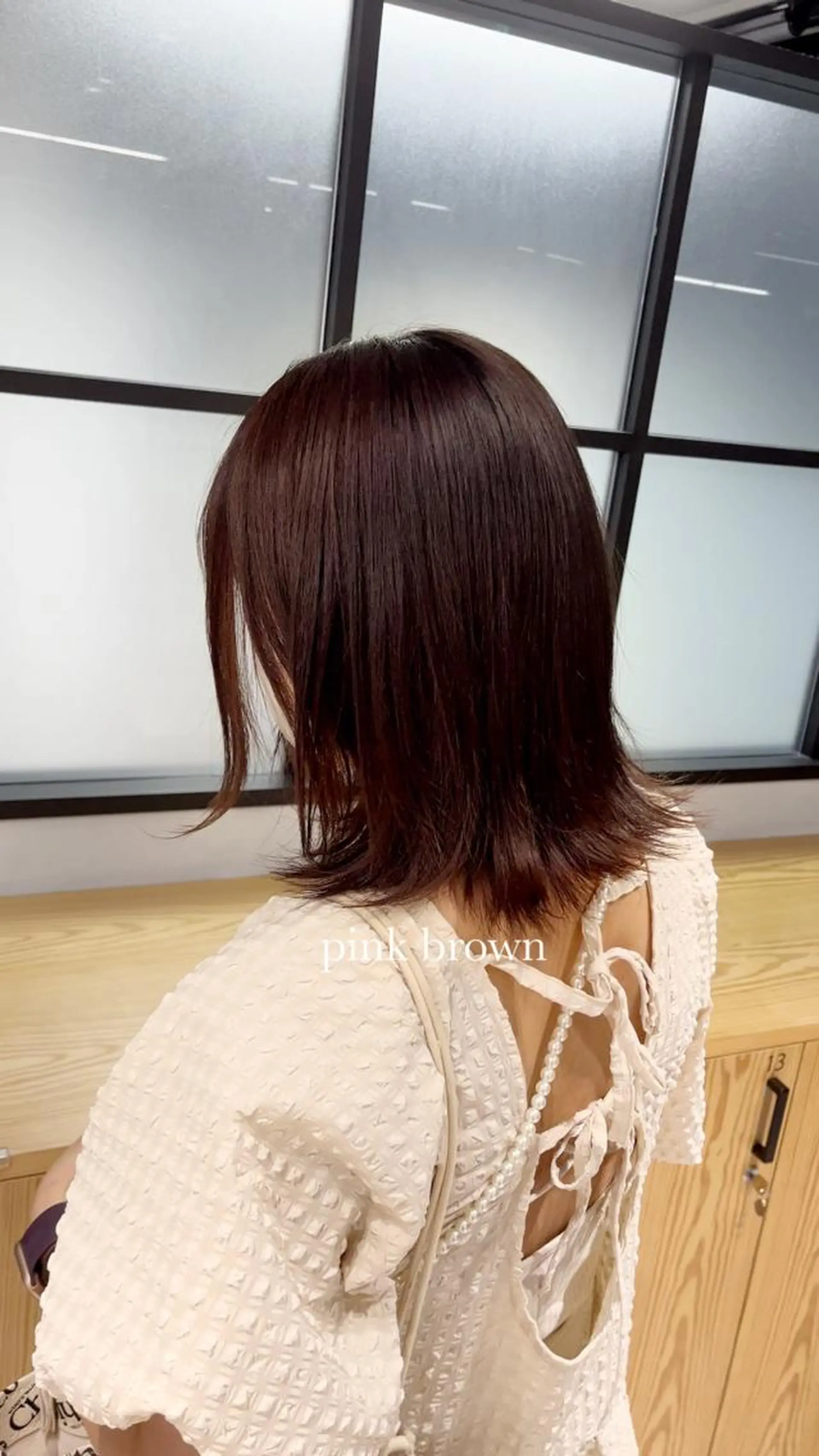 ミディアム カラー レイヤー/髪質改善/ 美髪矯正/手塚凌のヘアスタイル