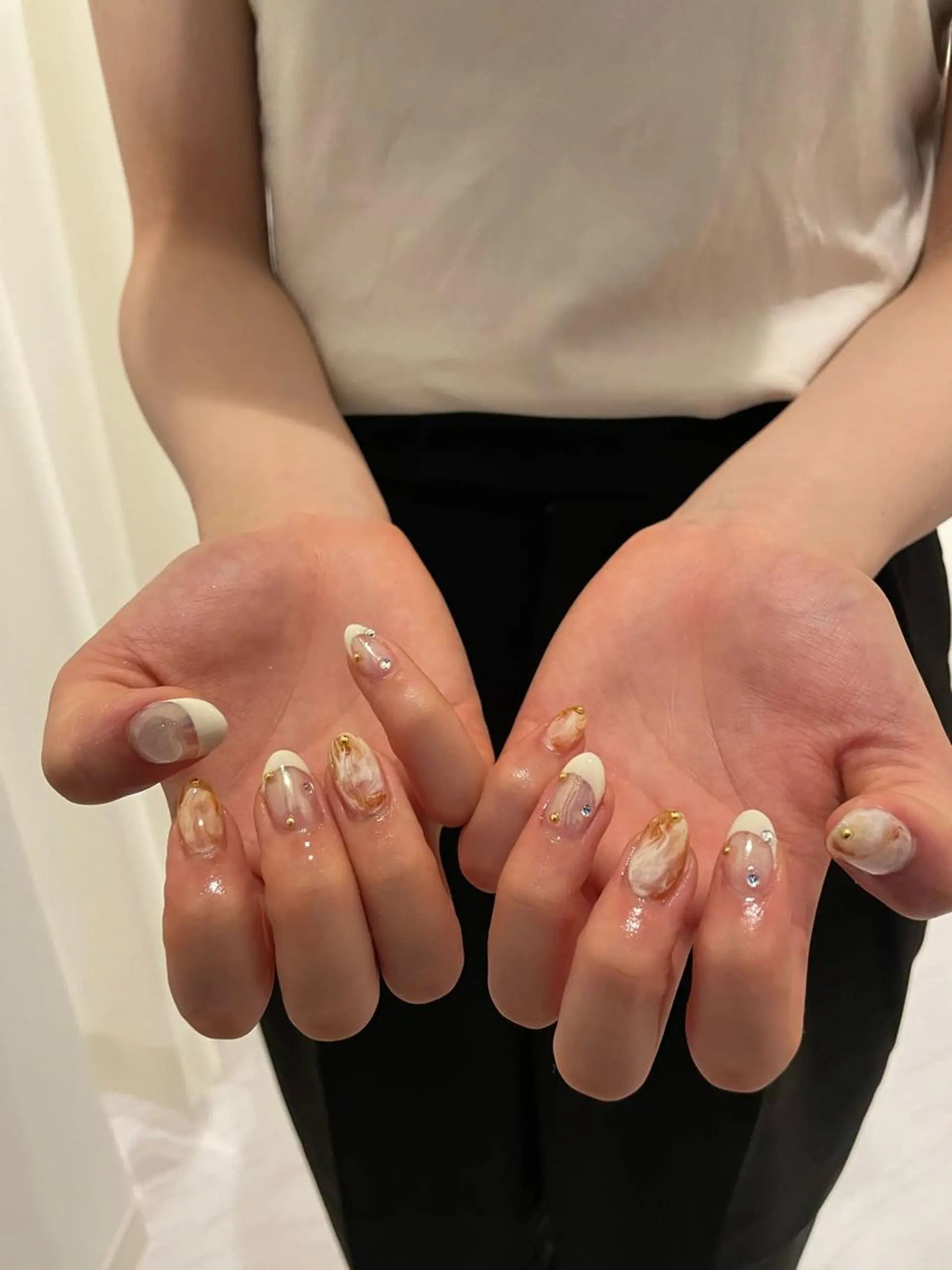 ネイル 束感まつ毛/ネイル/ LED♥KIRARAのマツエク・マツパデザイン