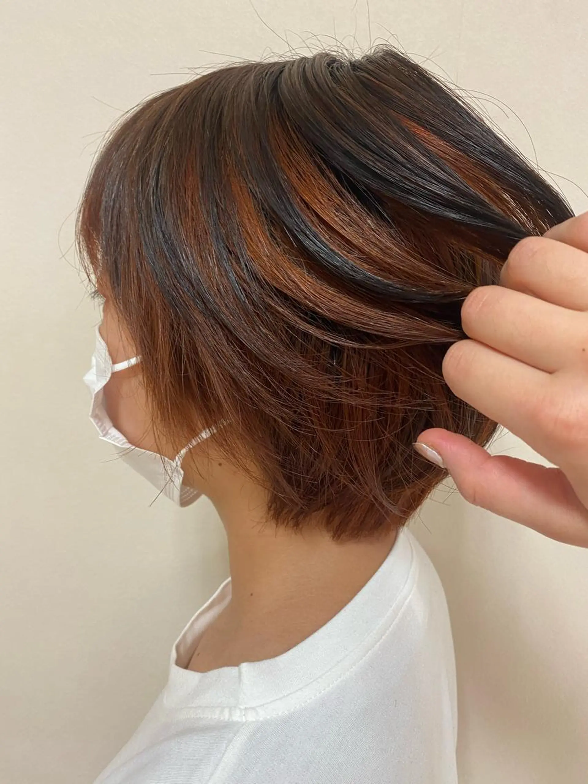 ショート カラー レイヤーカット×艶髪 /Ayanaのヘアスタイル