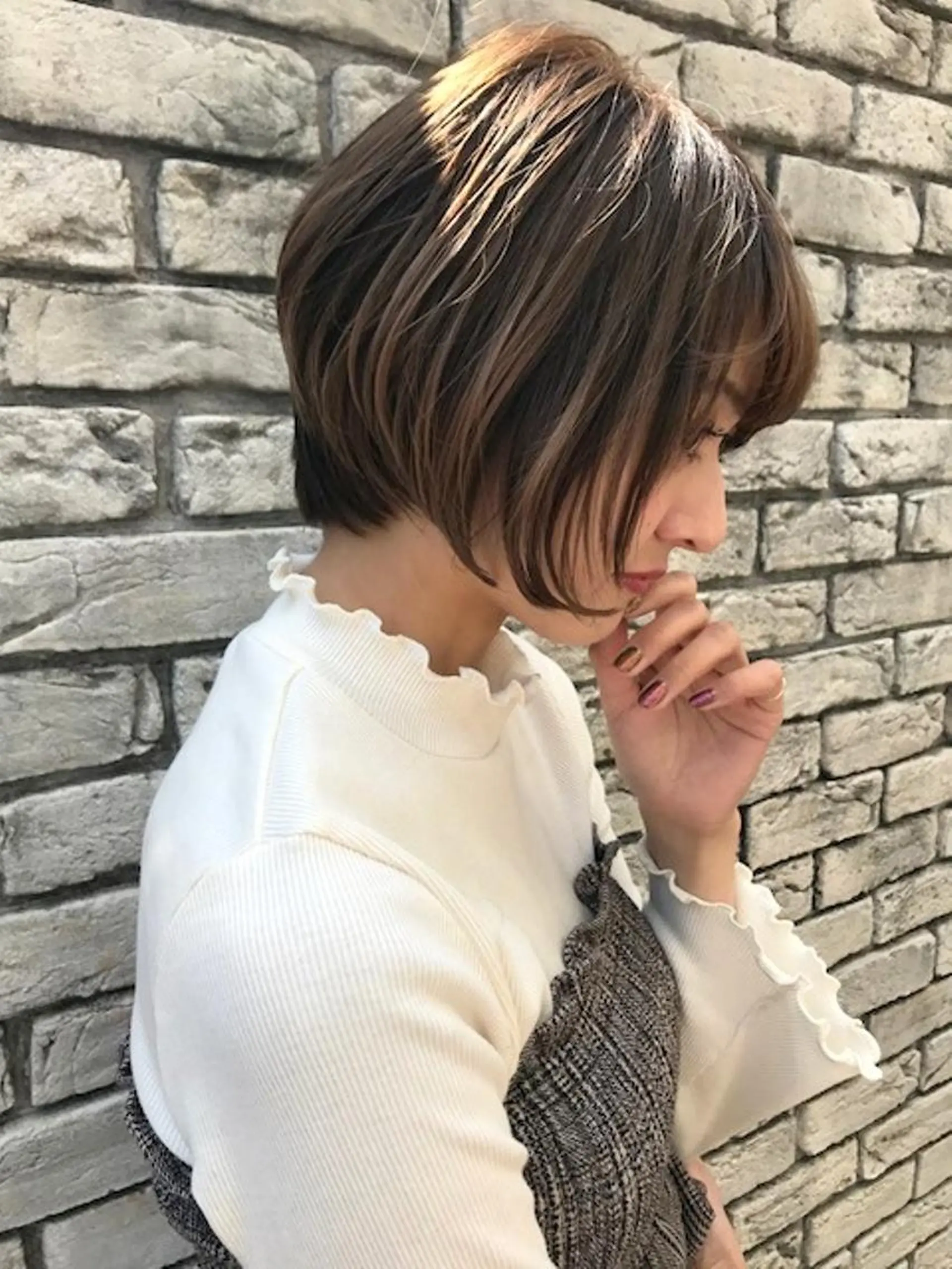 ショート カラー 羽田 ひろむのヘアスタイル