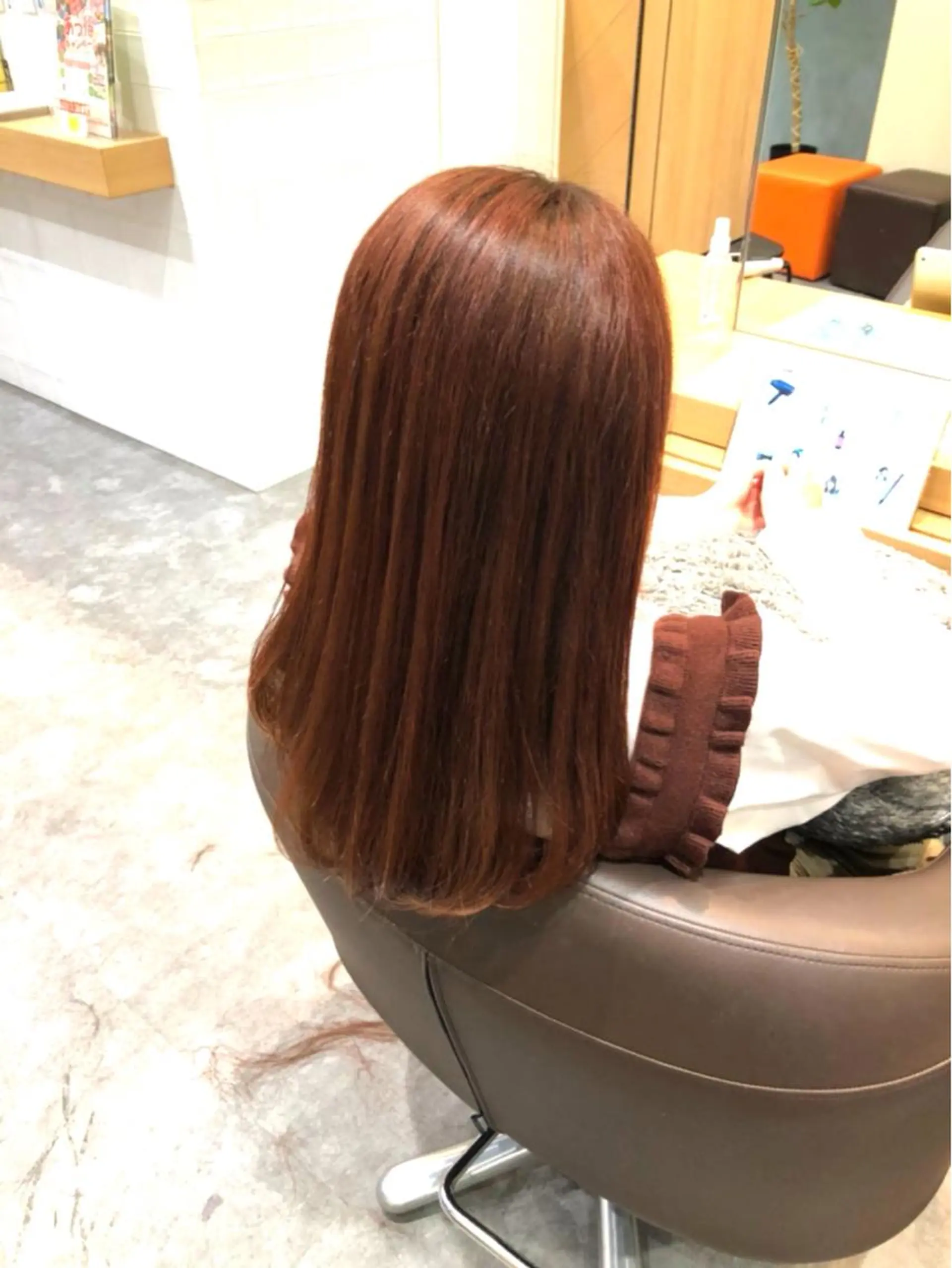 ロング 縮毛矯正 ニスル 町田店所属・似合わせカットカラー 望月一生のヘアスタイル