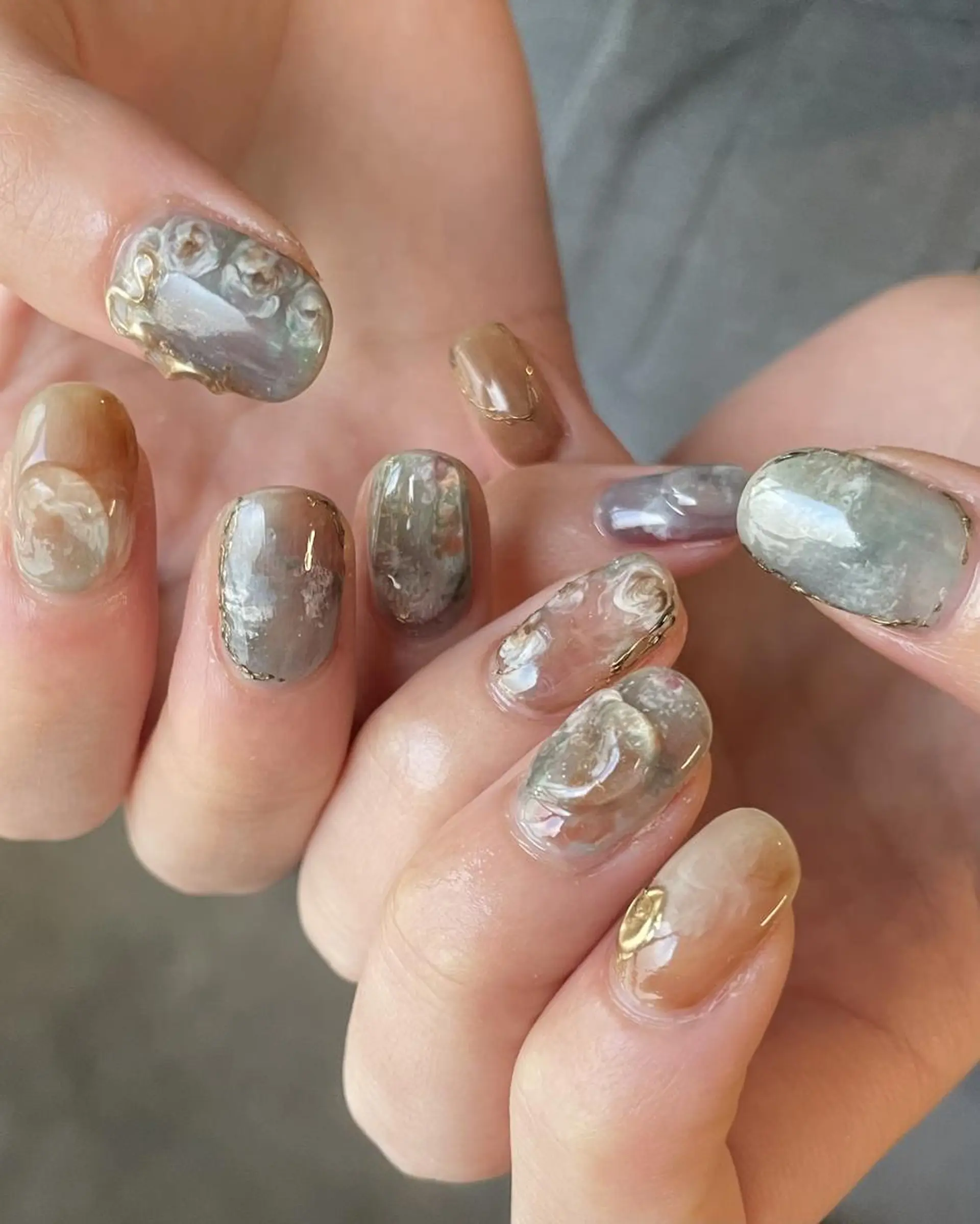 ショート ハンドネイル ネイルサロン Noëlのネイルデザイン