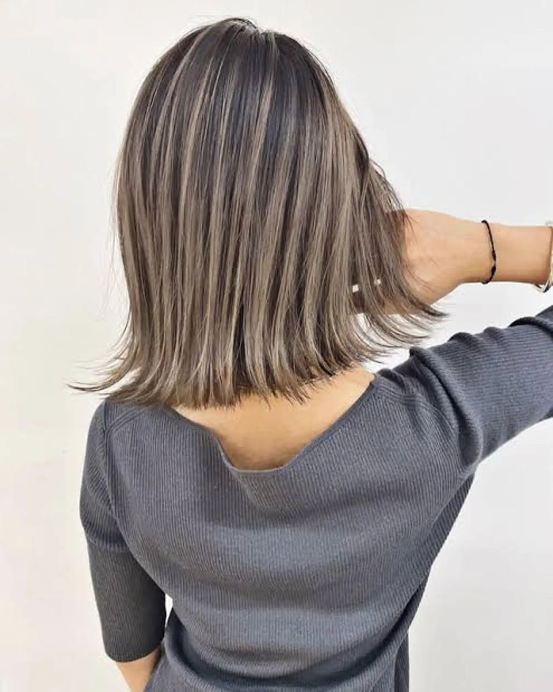 ミディアム カラー 縮毛/ショート/ ボブ/レイヤー/小原のヘアスタイル