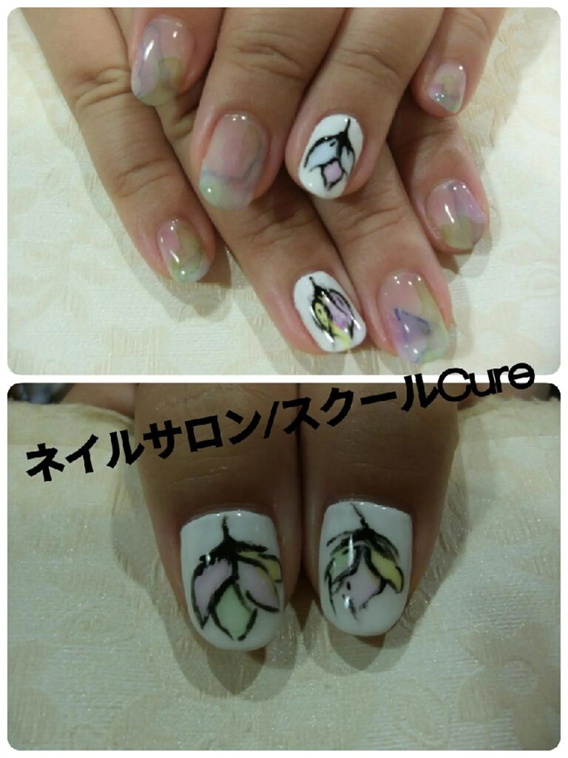 ミディアム ネイル ネイルサロン Cureのネイルデザイン
