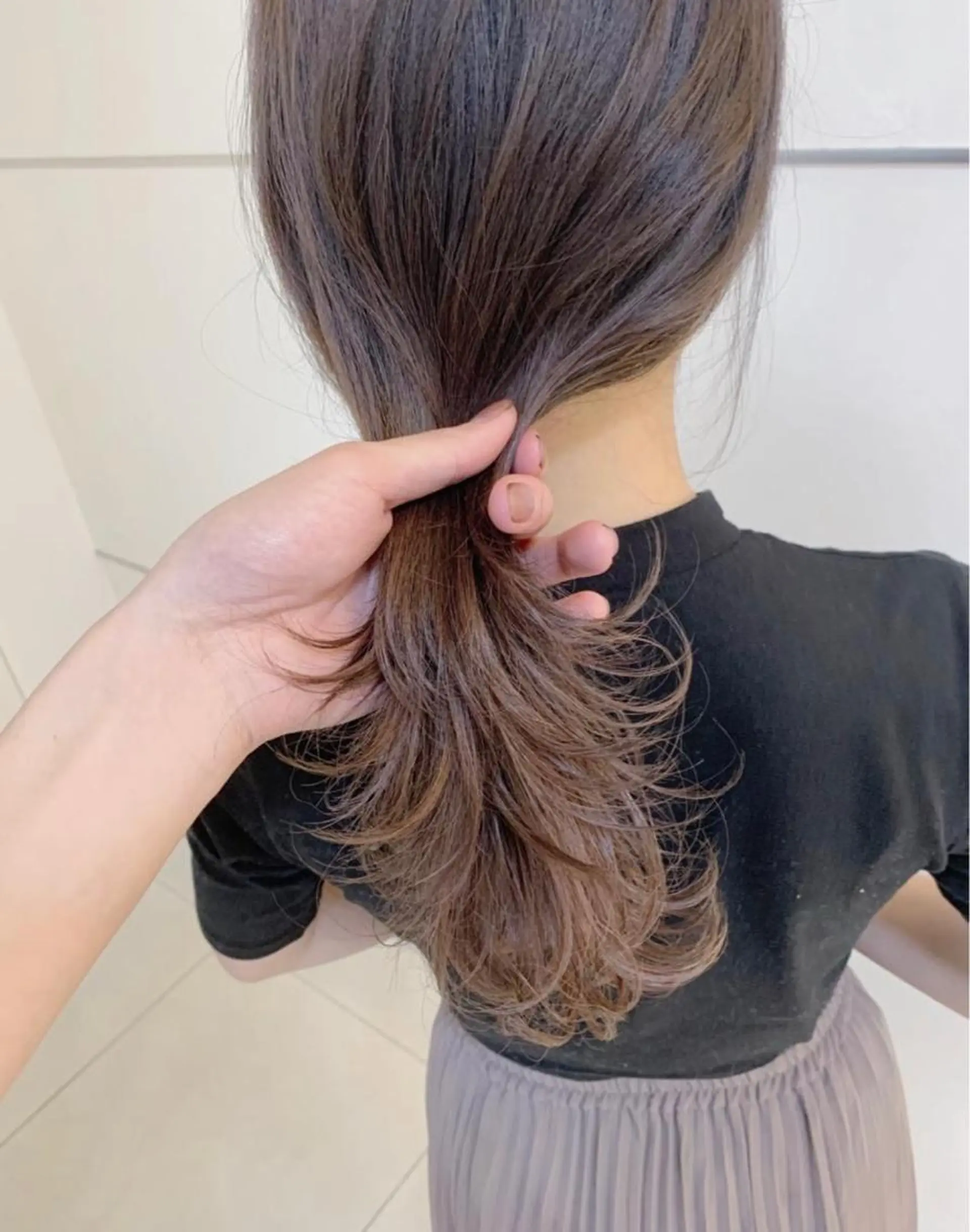 ミディアム カラー 静岡/草薙パーマ メンズバレイヤージュのヘアスタイル