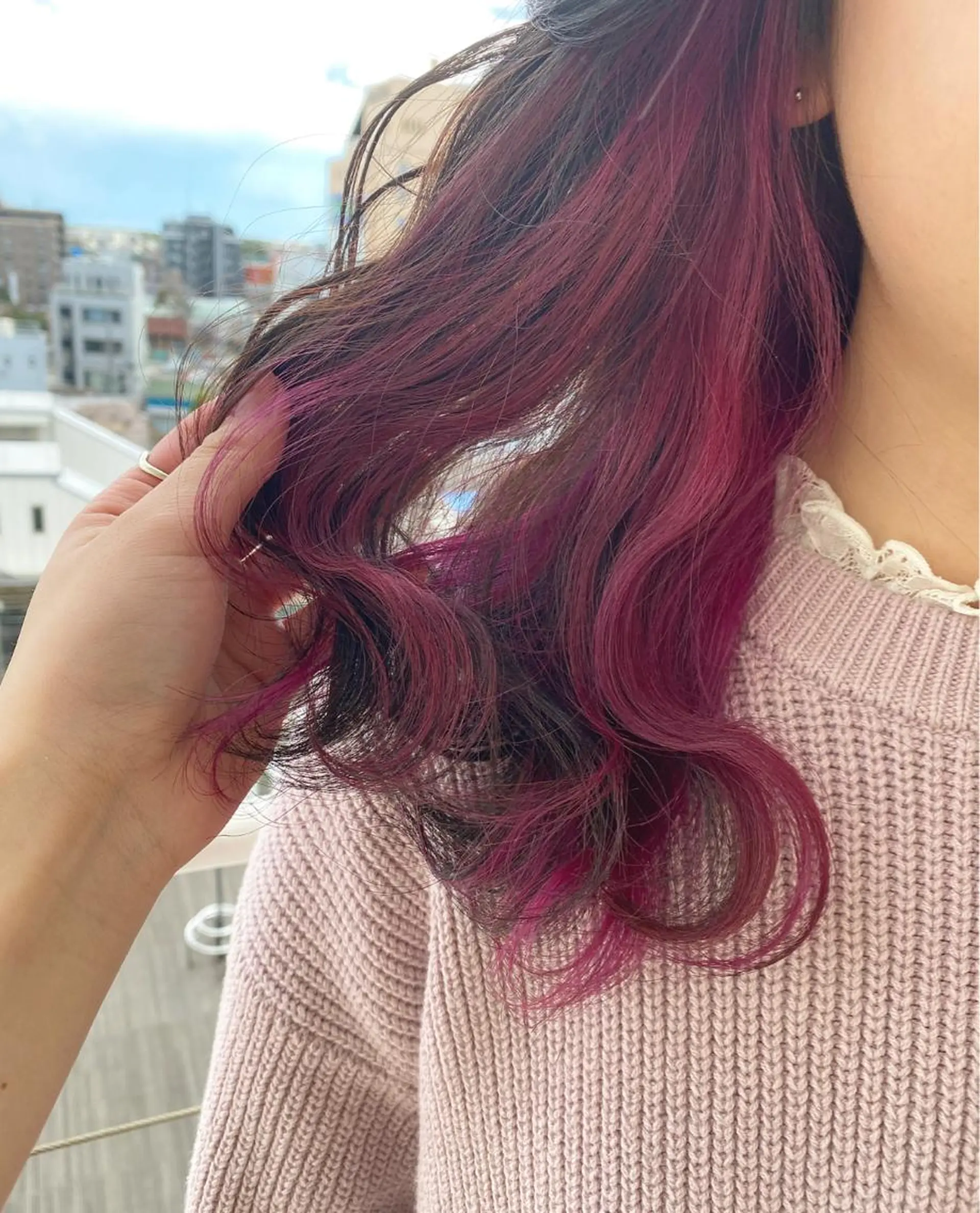 ミディアム レイヤー/ウルフ🤎 mayo.のヘアスタイル