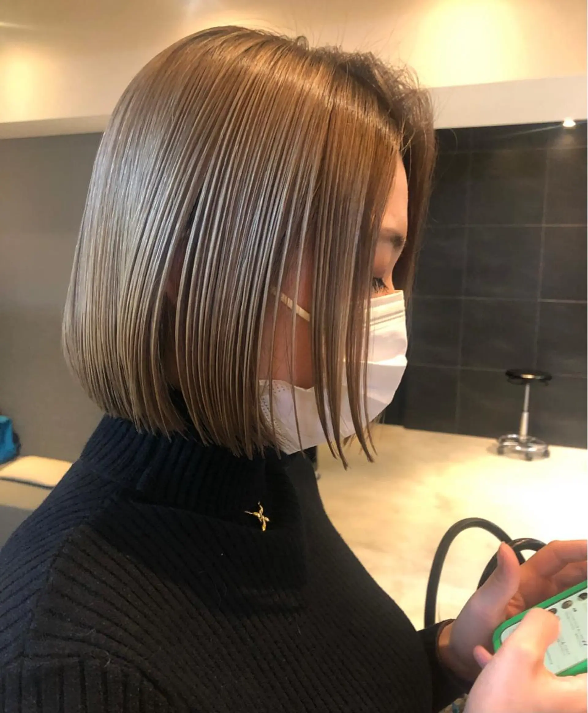 セミロング カラー カット ヘアカラー トリートメント トレンドと似合わせ/ マンツーマン/西上楓のヘアスタイル