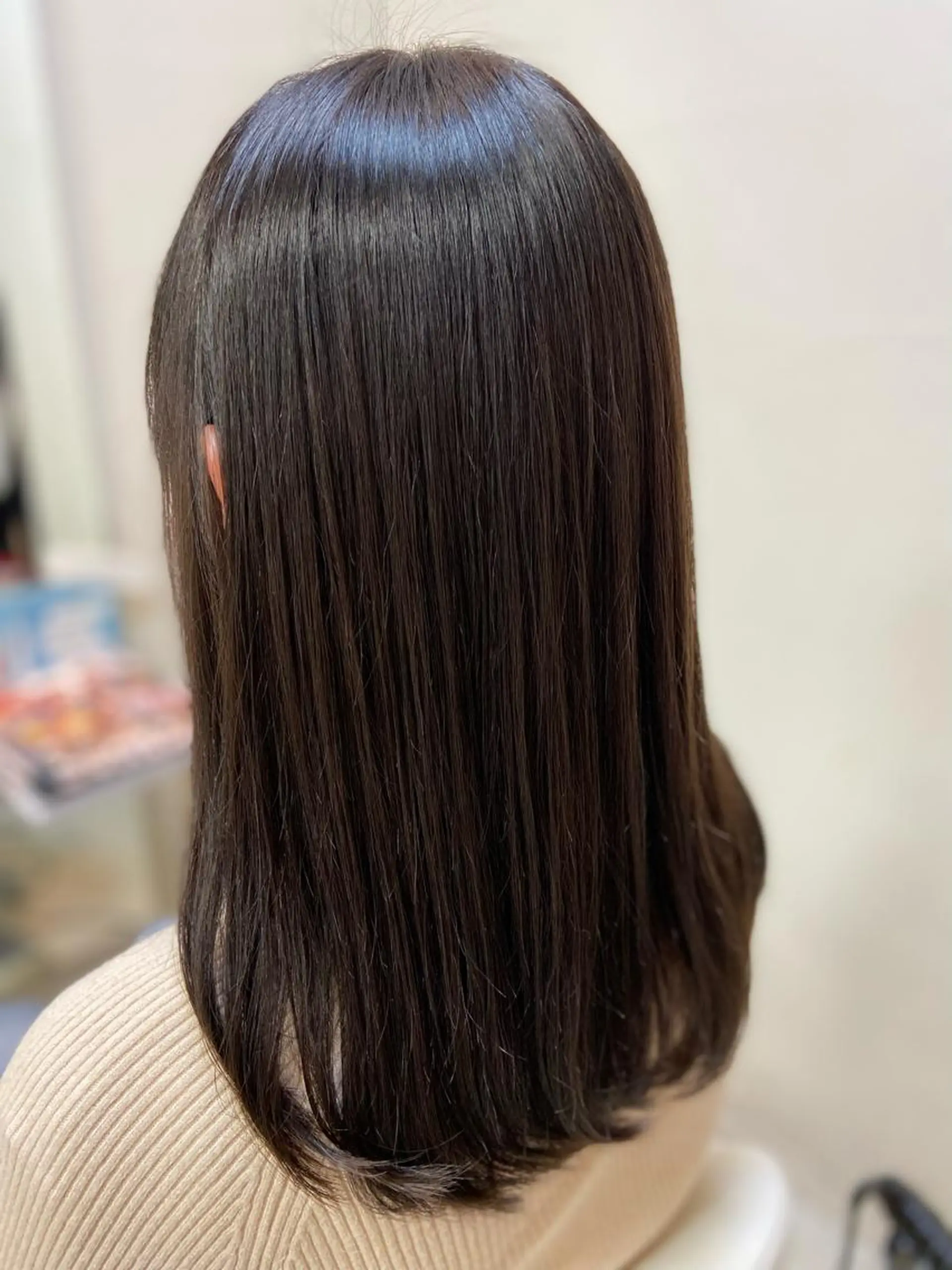 セミロング カラー ヘアカラー トリートメント 菊地 美憂のヘアスタイル