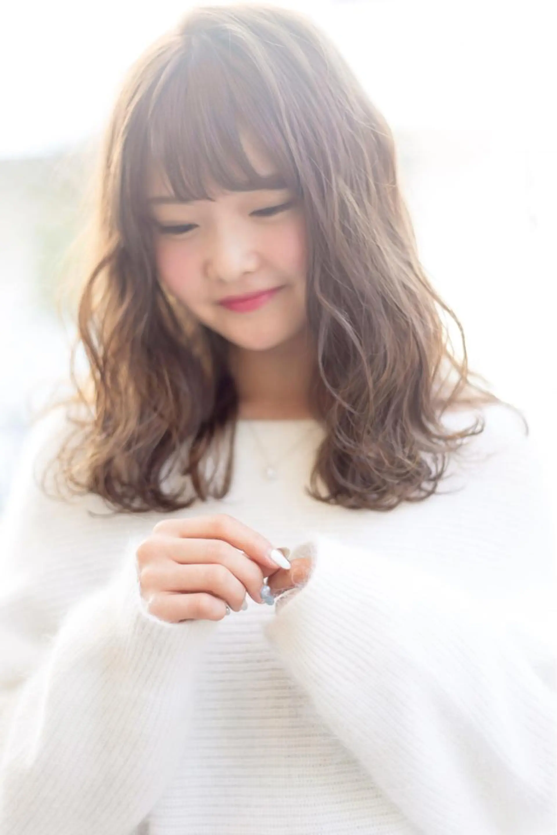 ロング カラー ヘアアレンジ 榎園 由美のヘアスタイル