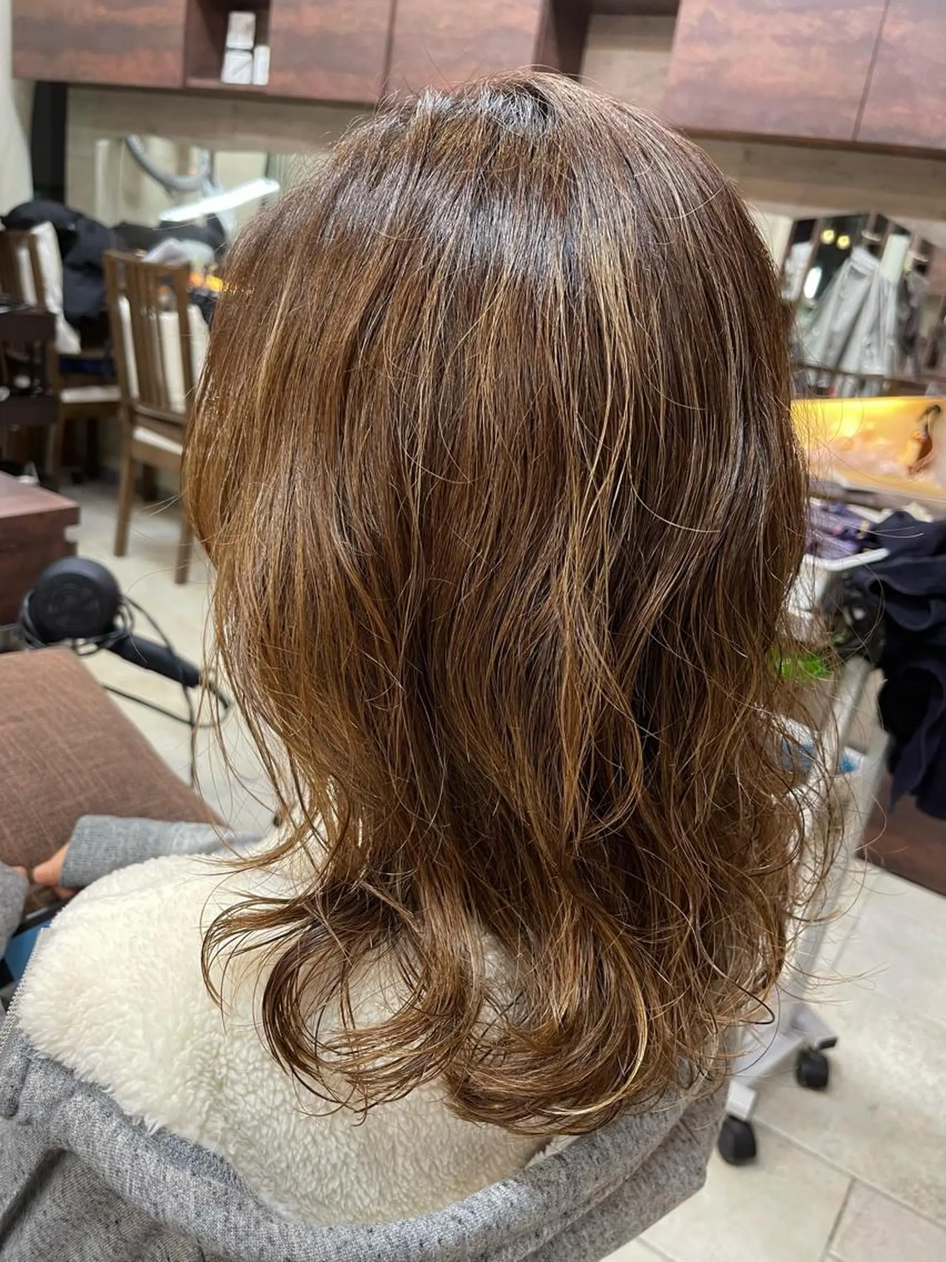 ミディアム パーマ 韓国ヘア/ sumireのヘアスタイル