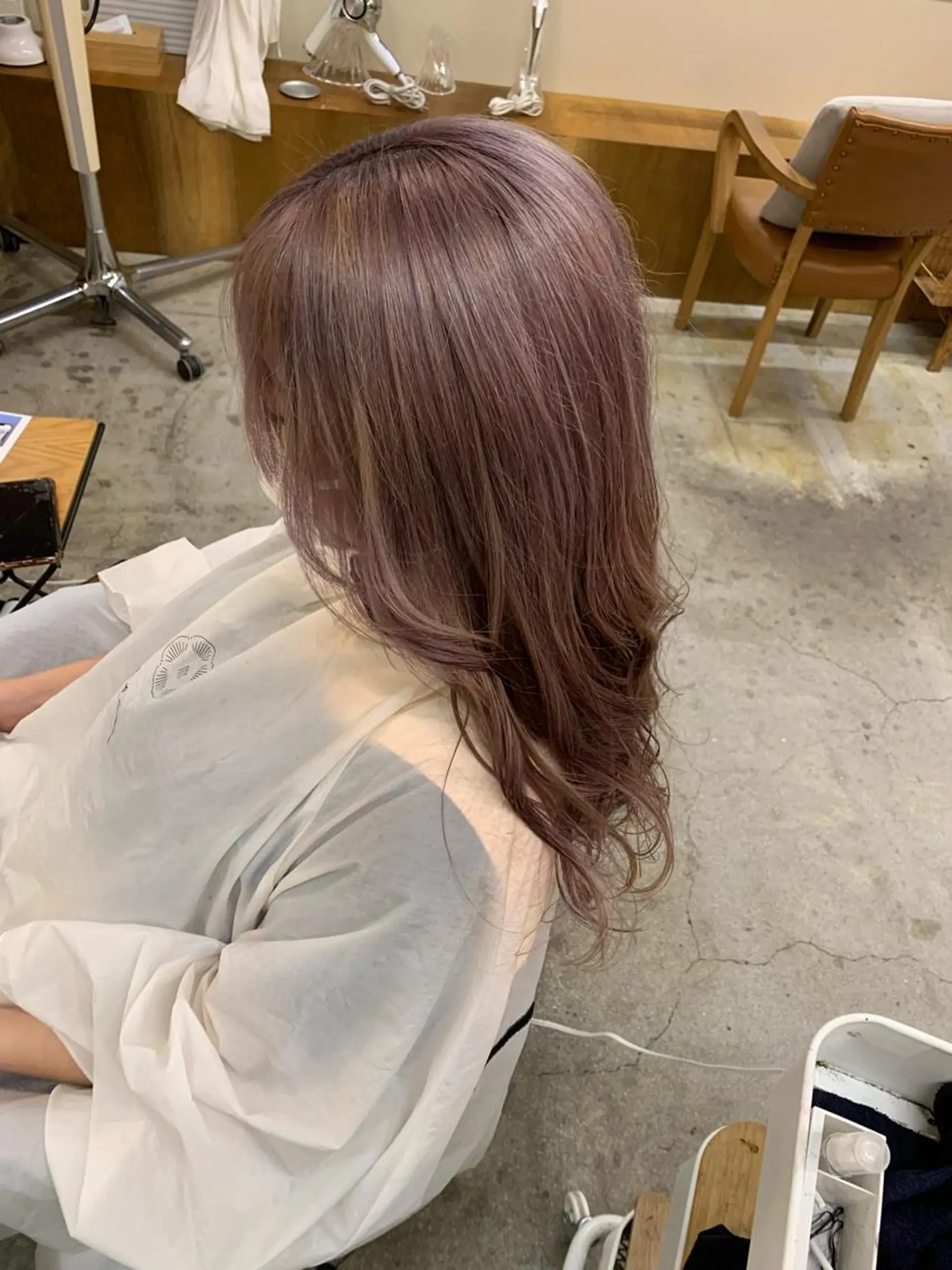 セミロング カット ヘアカラー トリートメント 名古屋/伏見/花屋 併設/不破新のヘアスタイル
