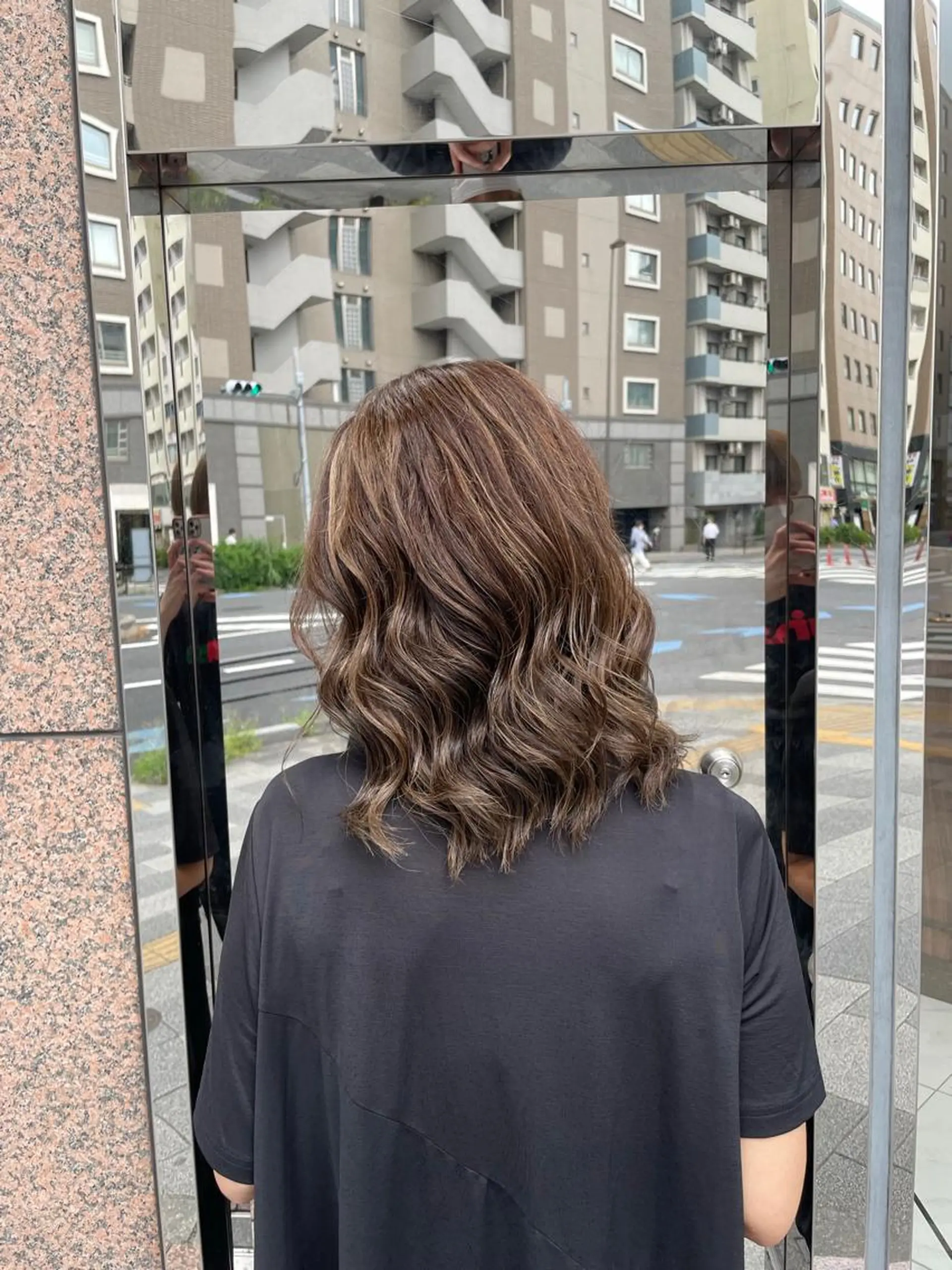 セミロング カラー ヘアアレンジ ブリーチ ケアブリーチ ダブルカラー ハイライトカラー イルミナカラー ヘアカラー 🇰🇷韓国ヘア★ 副店長.쿠리타⭐︎のヘアスタイル