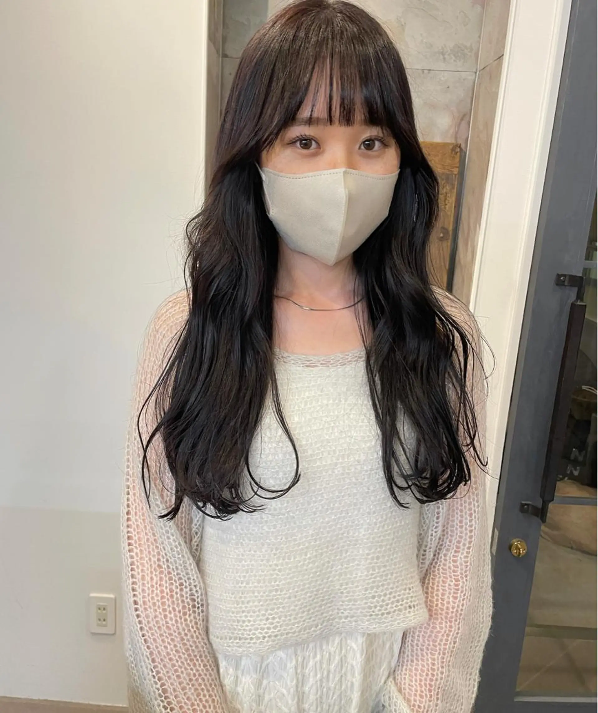 ロング カラー 原 菜帆のヘアスタイル