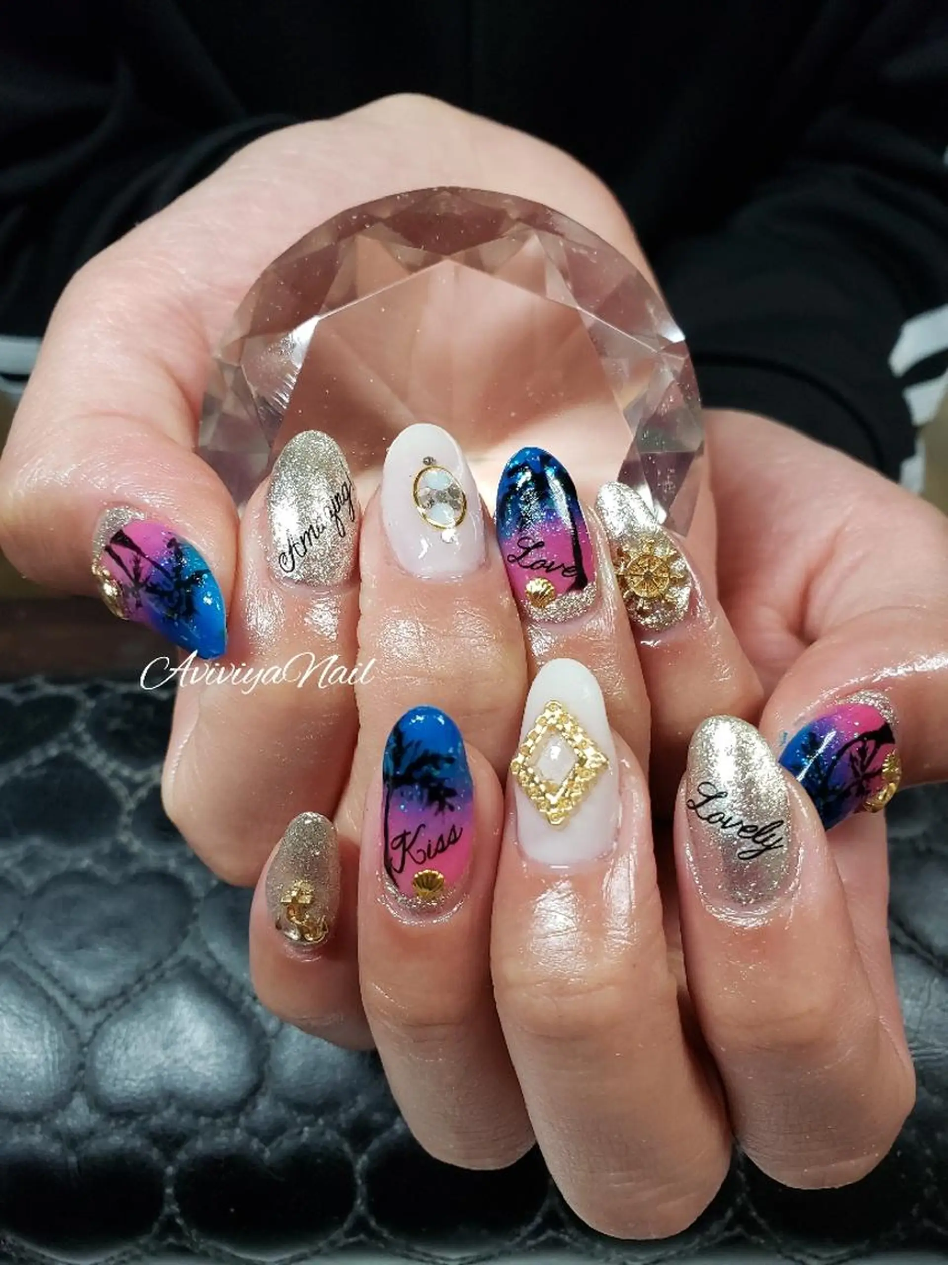 ロング ネイル AviviyaNail所属・kubo ayaのネイルデザイン