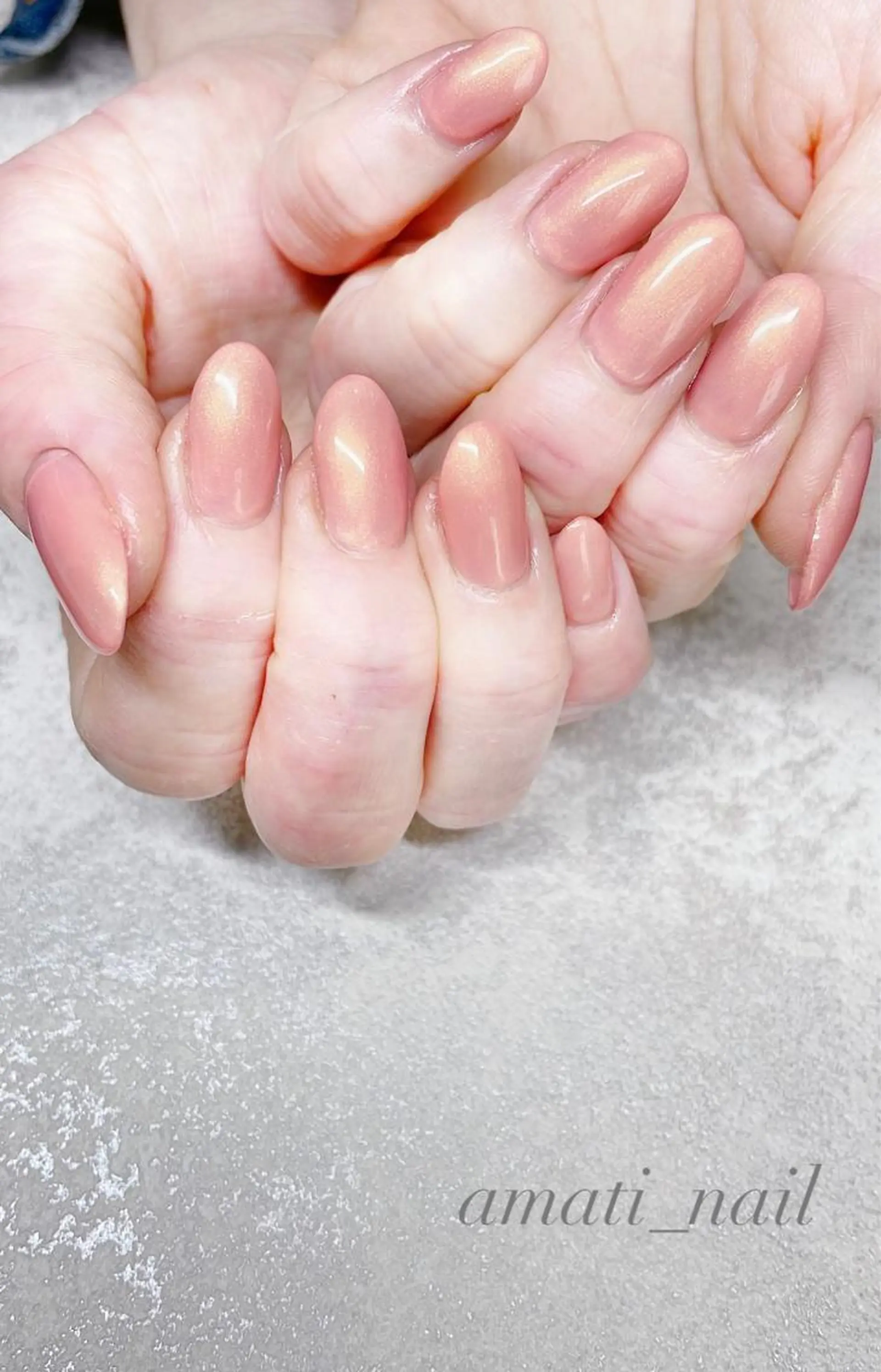 ネイル フレンチネイル ミラーネイル ニュアンスネイル ワンカラーネイル 春ネイル ハンドネイル amati_nail TAKAKOのネイルデザイン