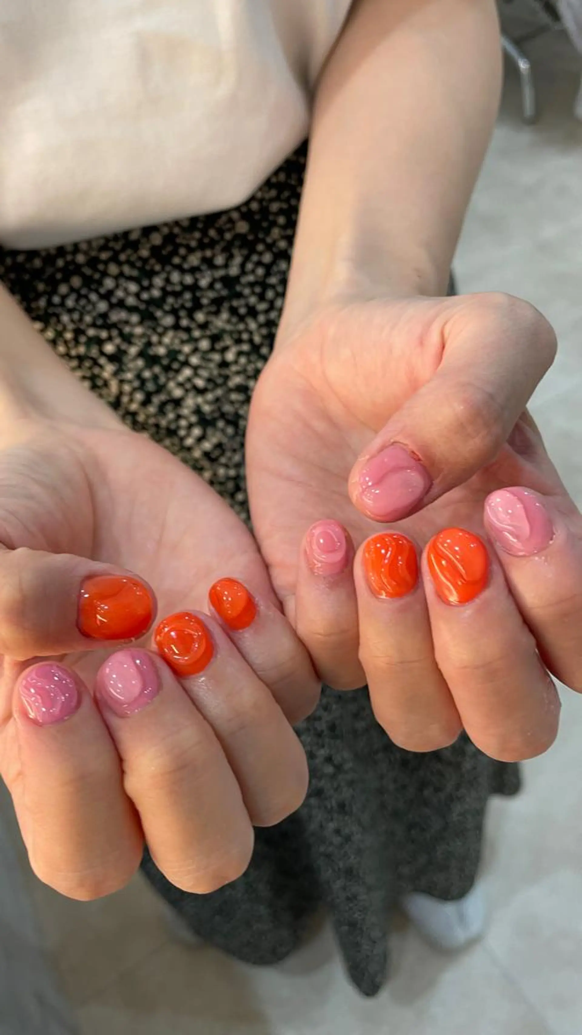 ネイル ハンドネイル フットネイル ゆびノさき茨木店 ニュアンス/アートのネイルデザイン