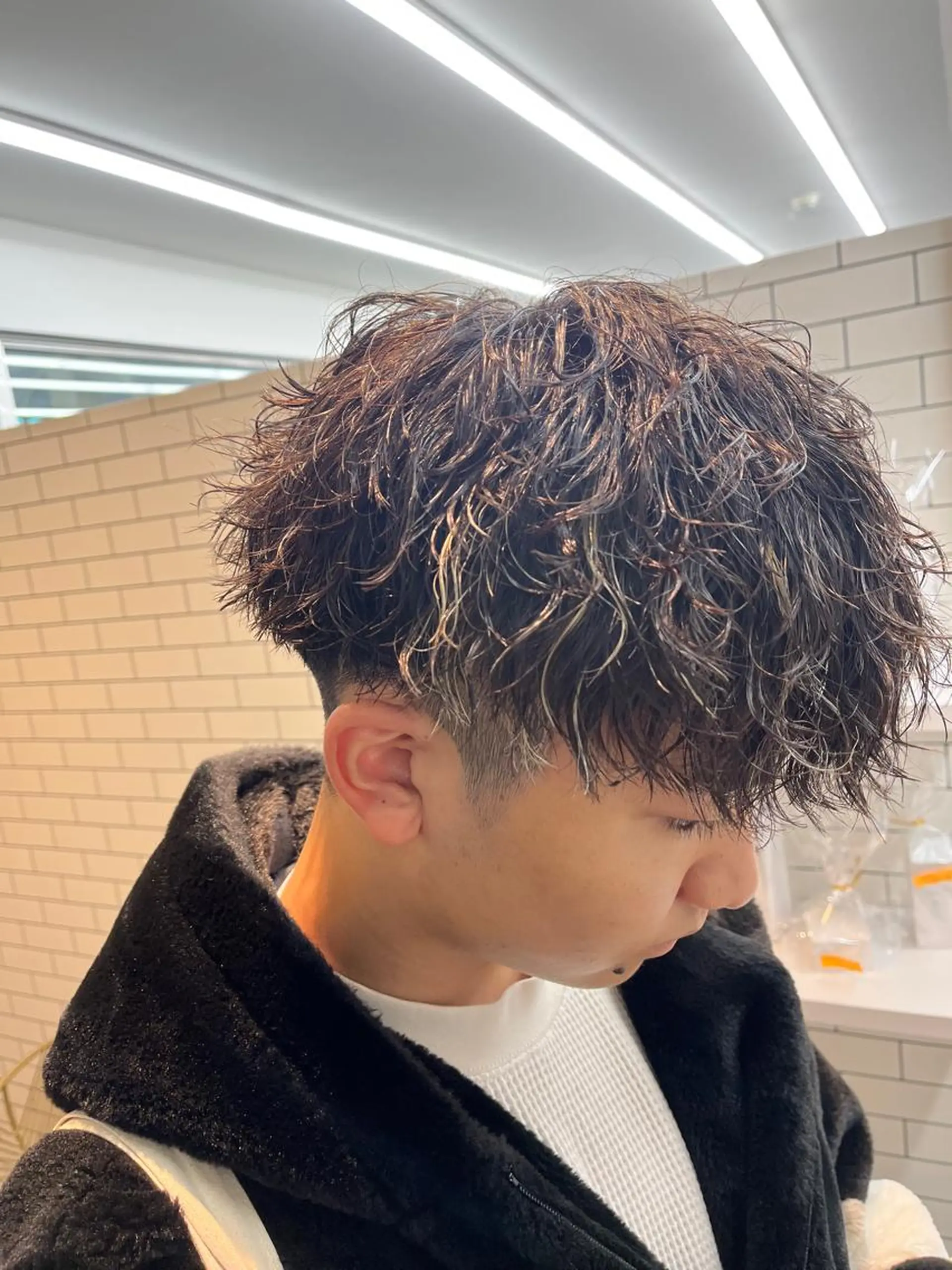 パーマ メンズ メンズパーマ 波巻きパーマ スパイラルパーマ カット パーマ シャドウパーマ/ 波巻パーマYu-Kiのヘアスタイル