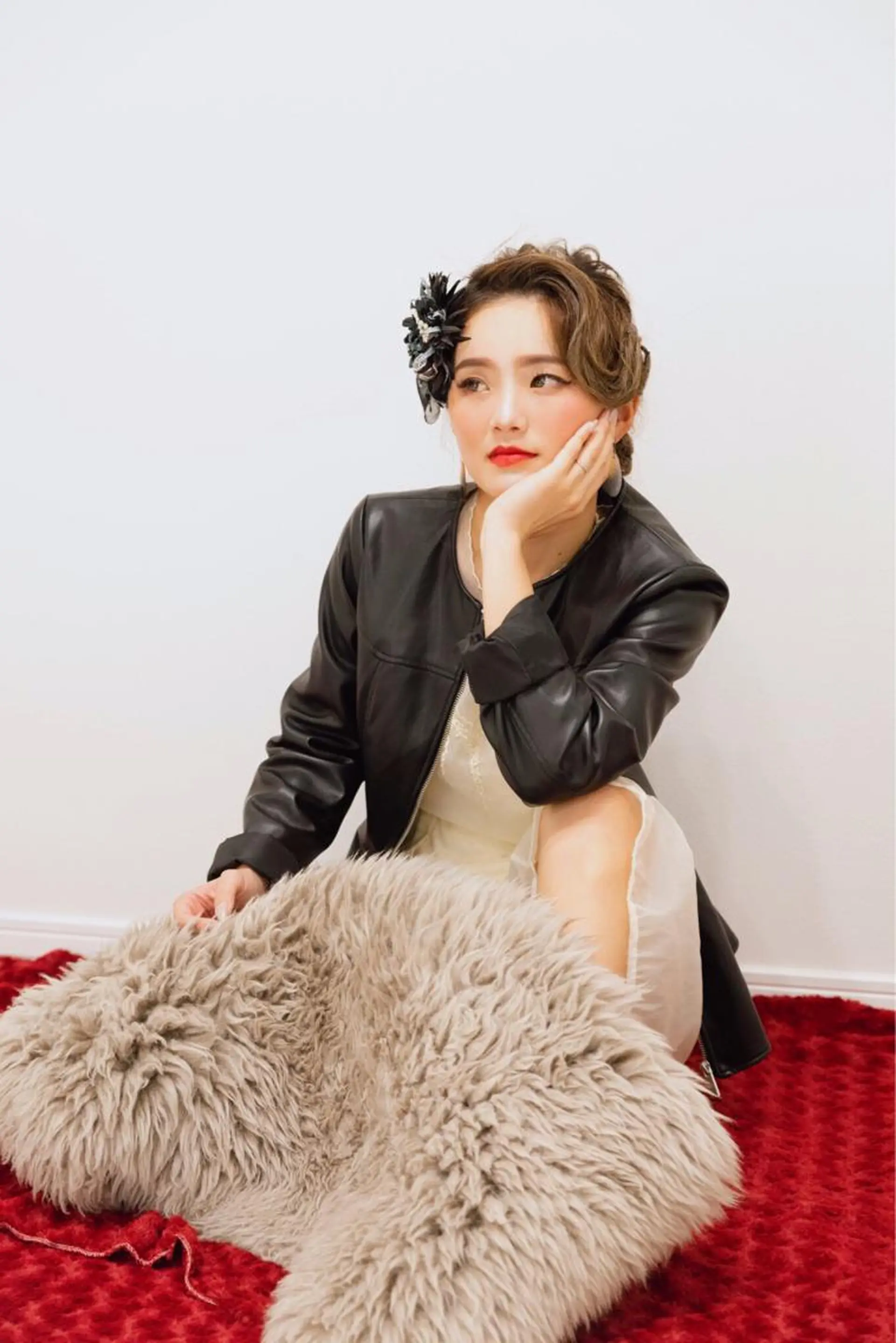 ヘアアレンジ 結婚式・ブライダル 野咲き 美容室のマツエク・マツパデザイン