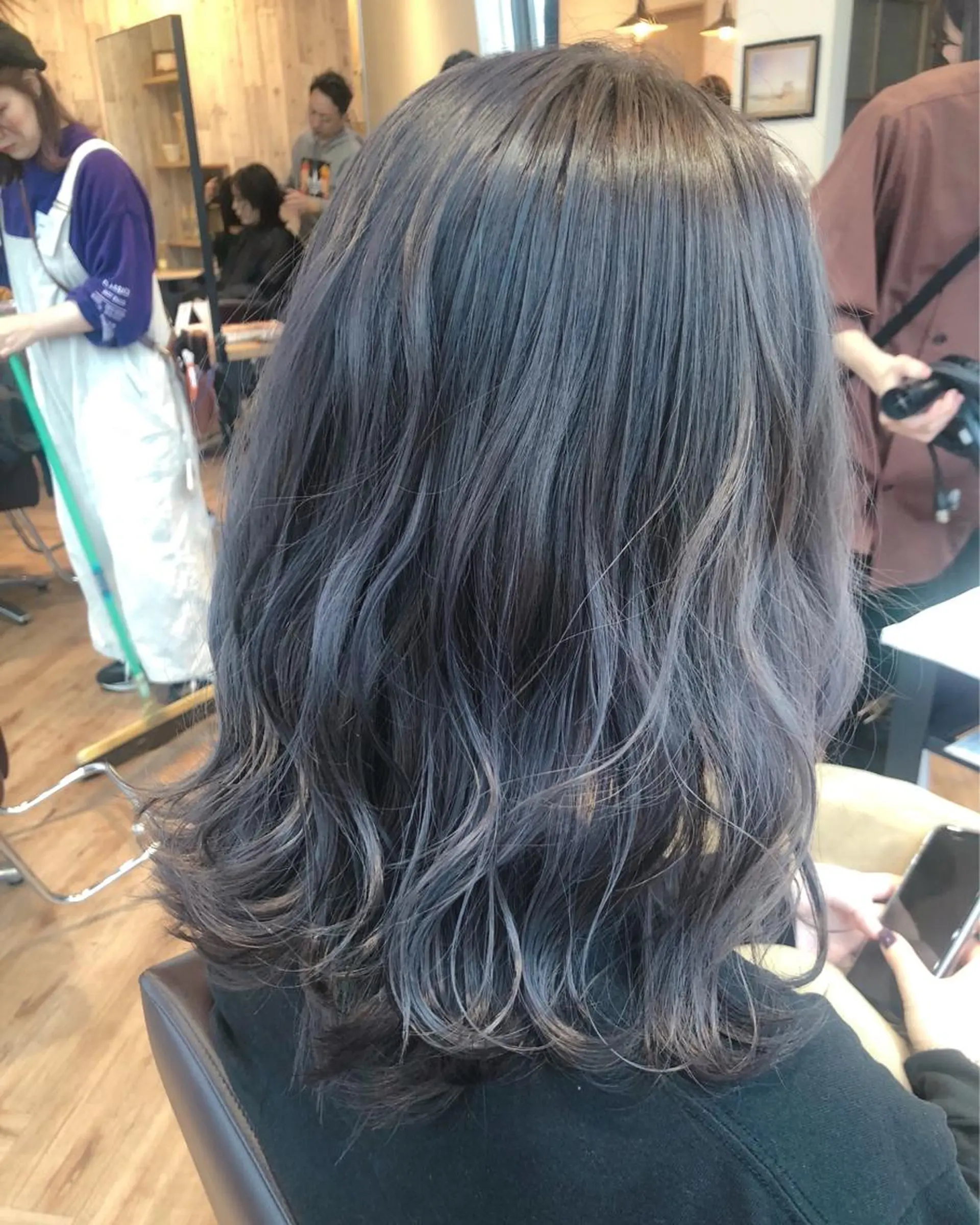 ミディアム カラー 韓国ヘア顔周りカット 艶髪ベージュtamaのヘアスタイル