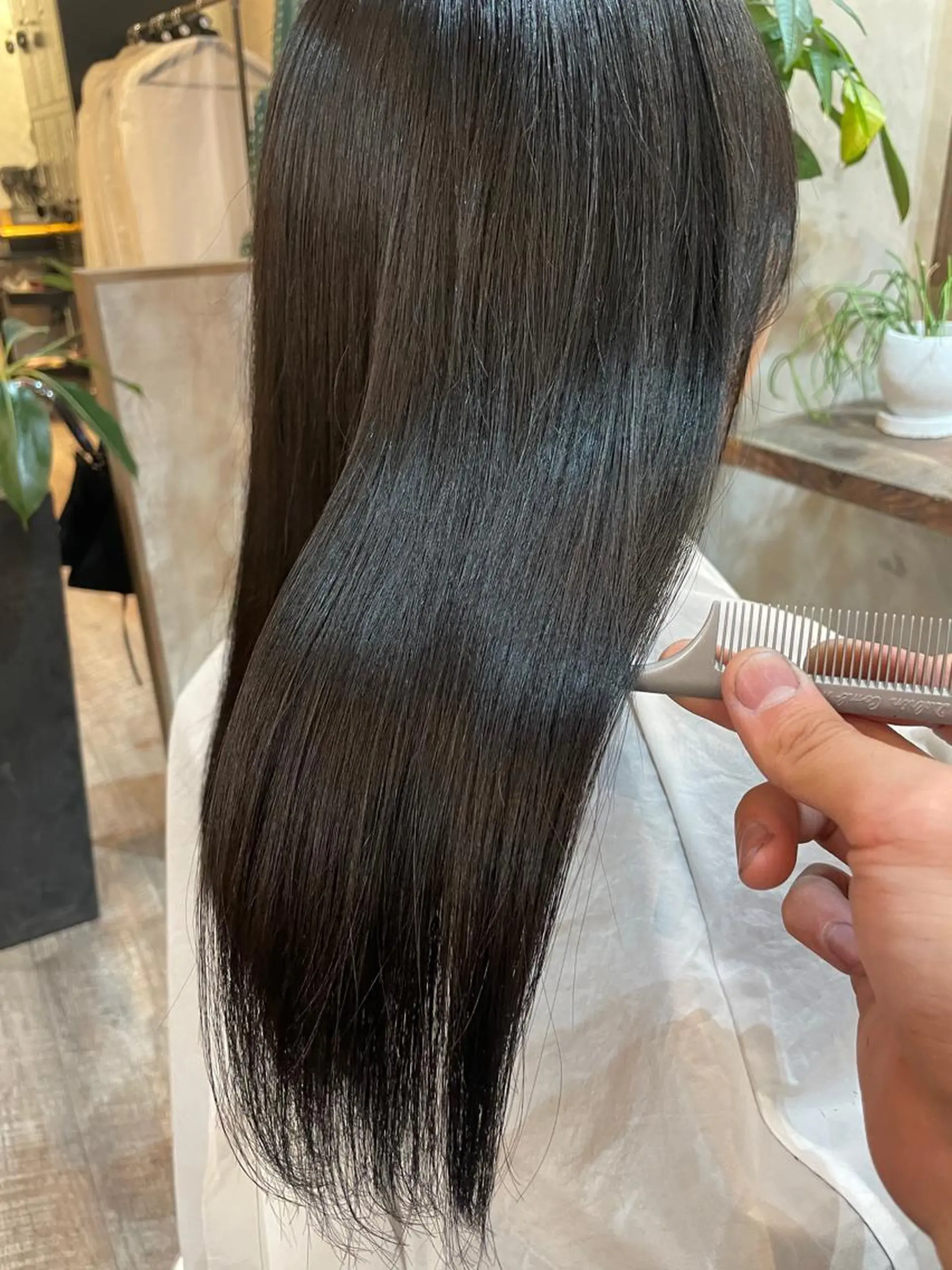 ミディアム カラー 髪質改善 トリートメント 顔周りカット× 髪質改善【リョウ】のヘアスタイル