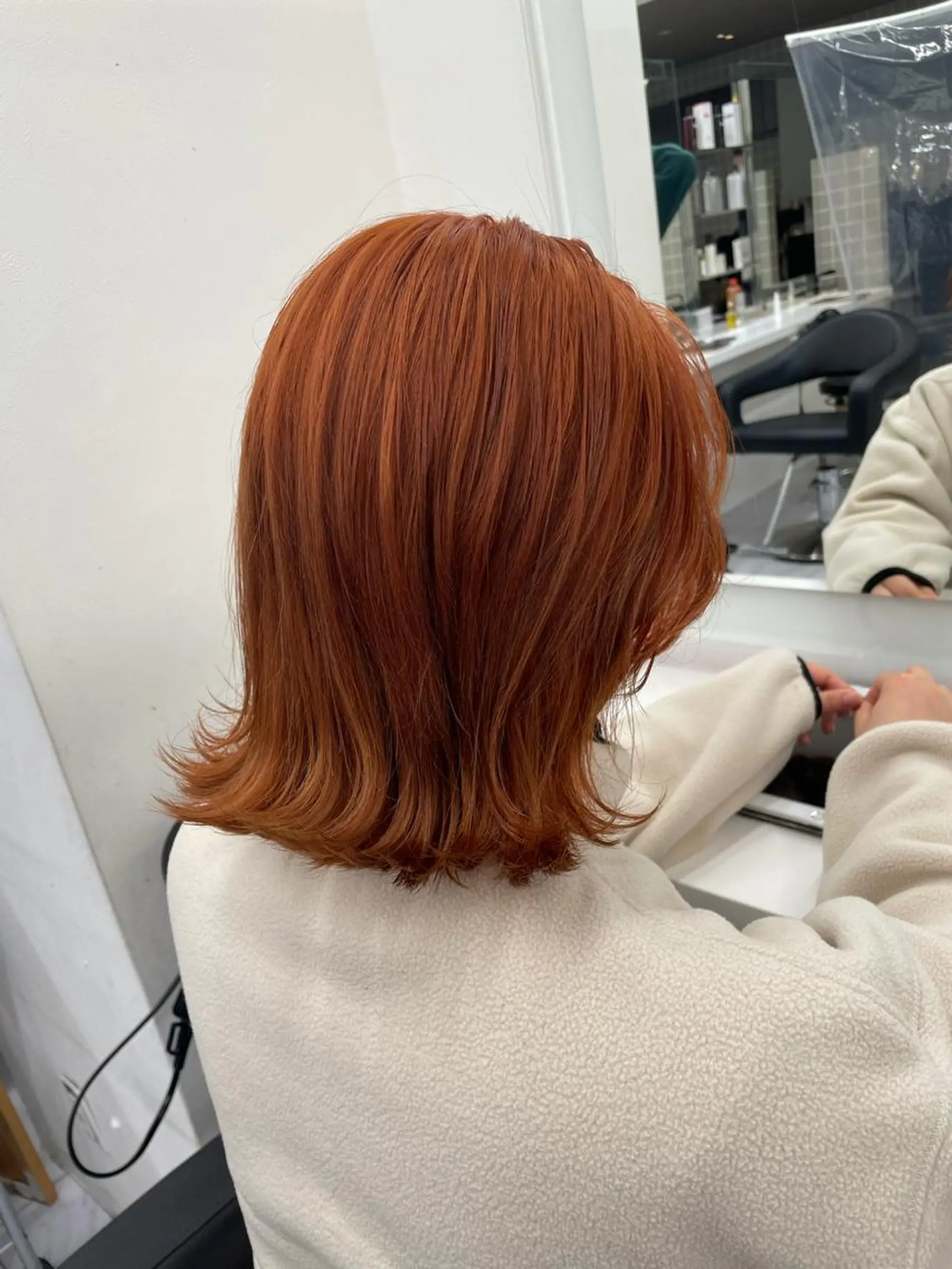 ミディアム カラー 表参道ハッシュカット レイヤー/リノンのヘアスタイル