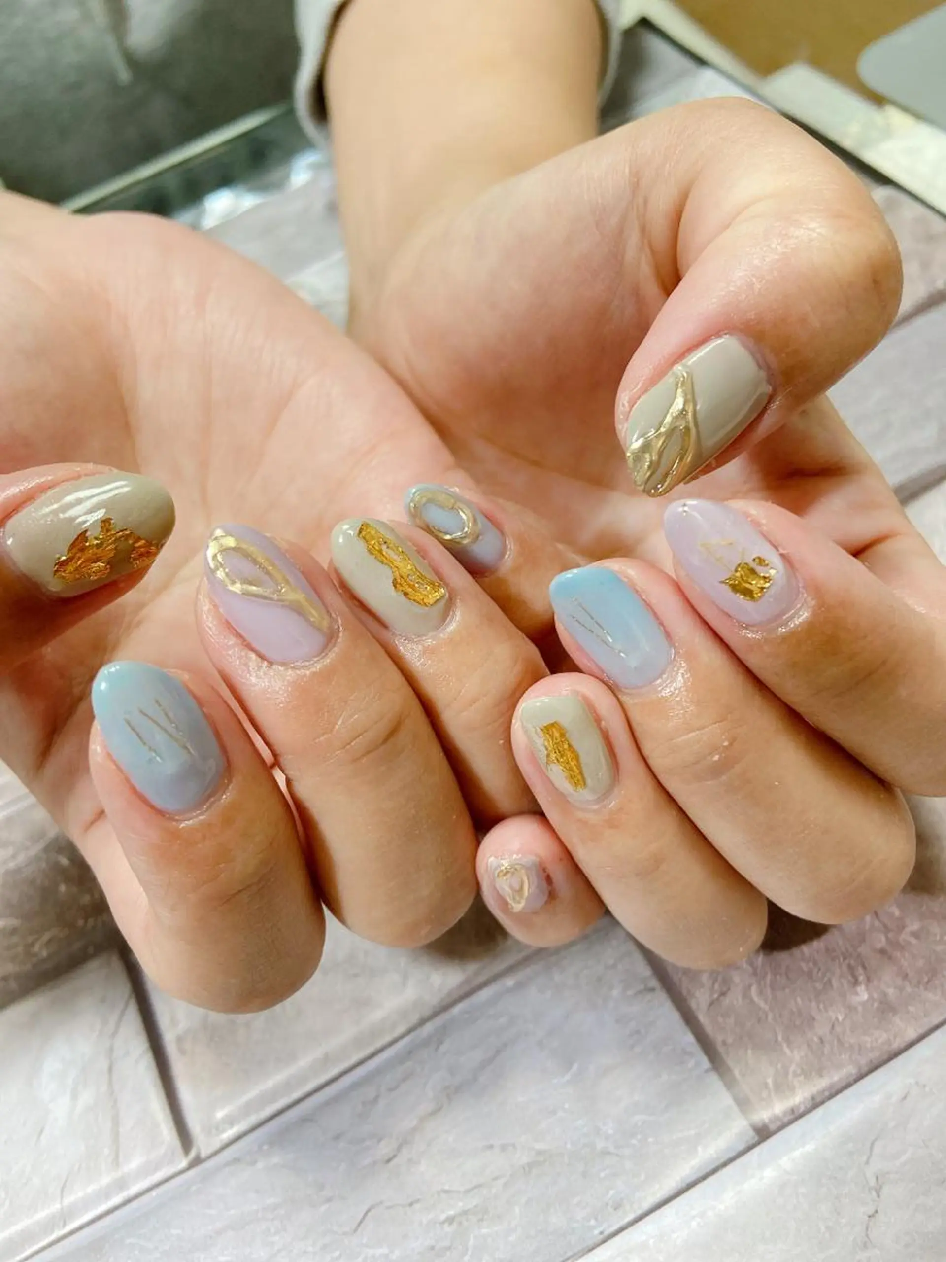 ネイル ニュアンスネイル ハンドネイル フットネイル Lokahi NAILのネイルデザイン