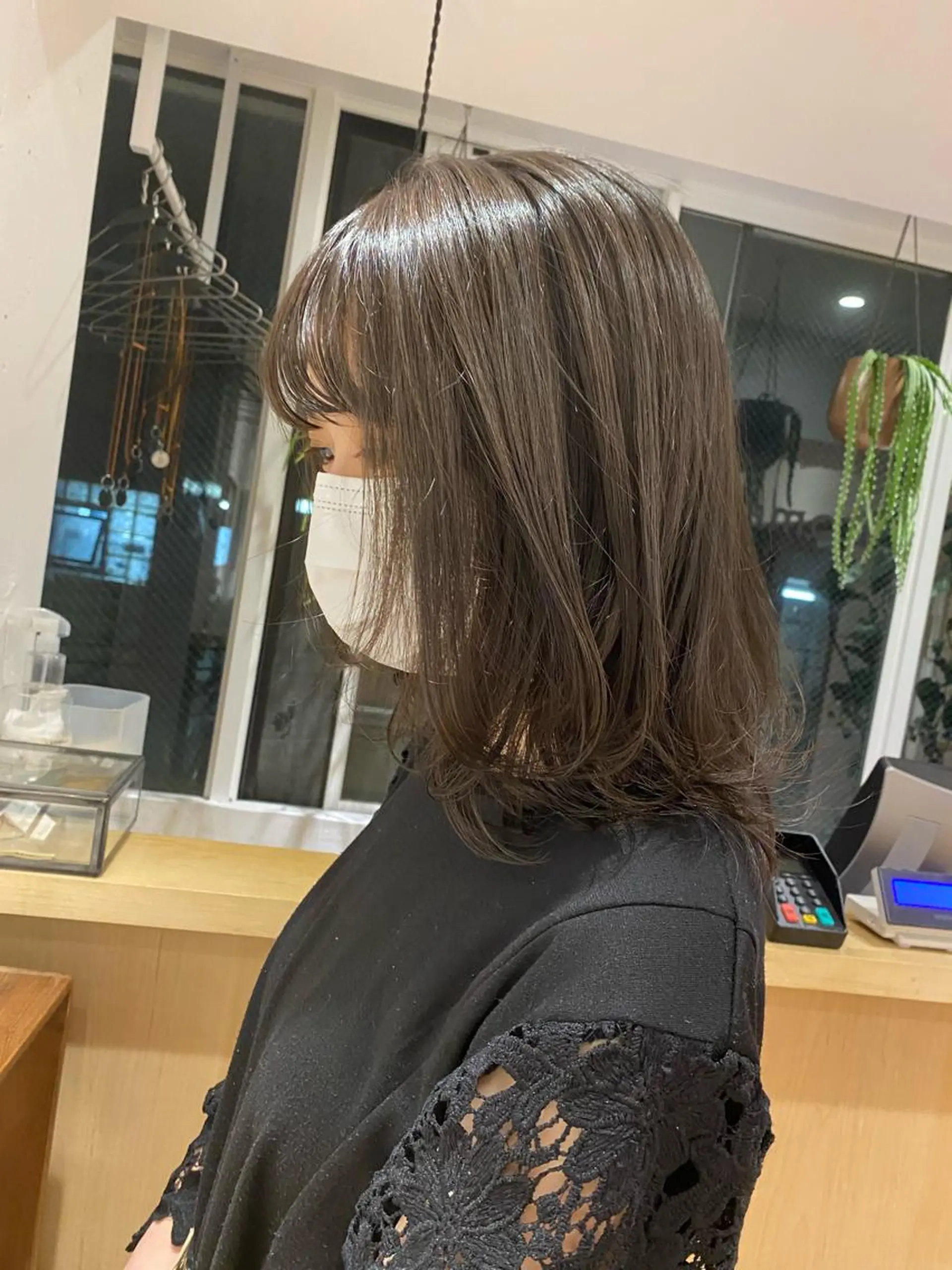 ミディアム カラー グレージュ 艶カラー 🤍🫧/makoのヘアスタイル