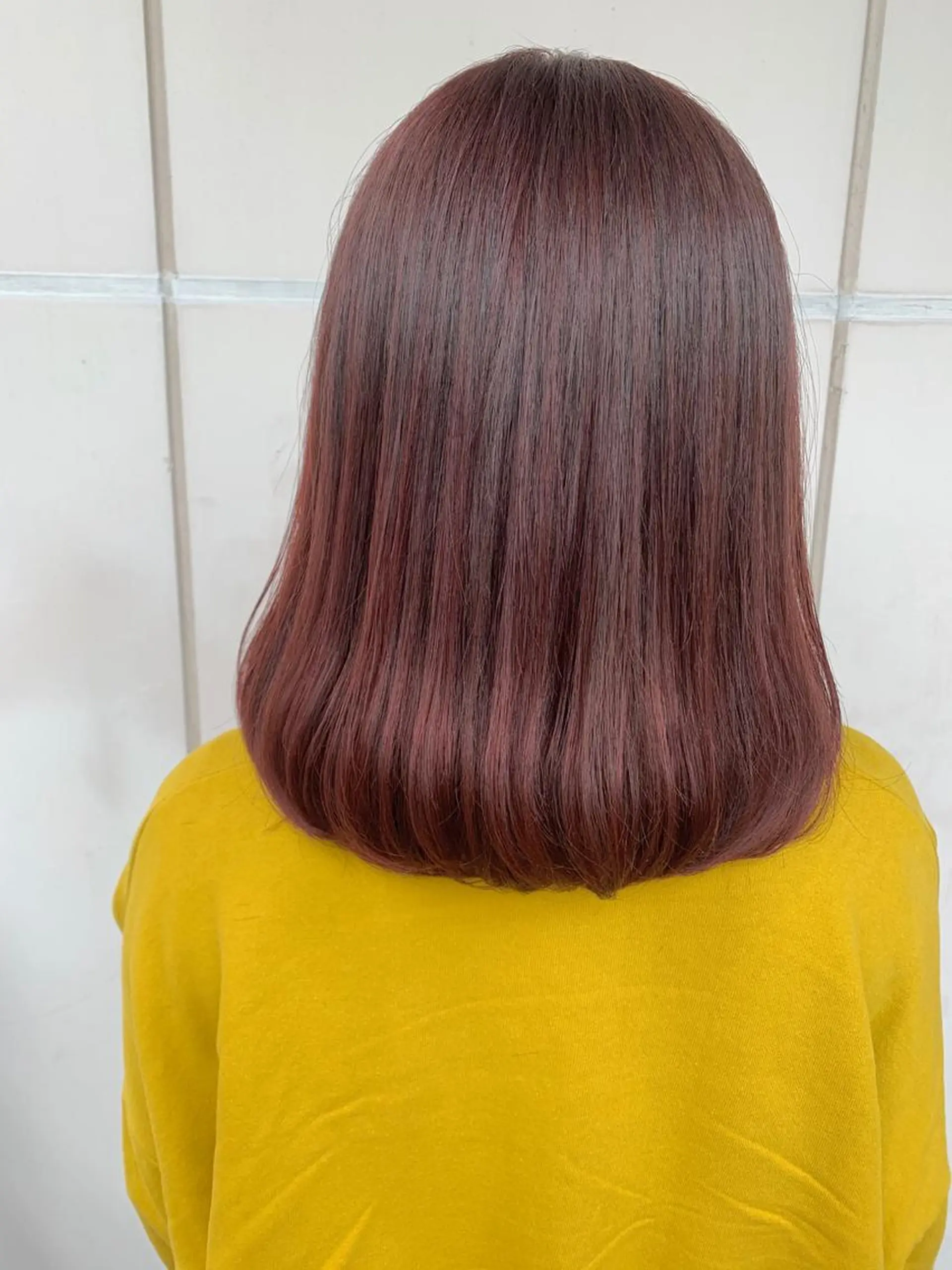 ミディアム カラー カット ヘアカラー トリートメント 髪質改善will hairdesignのヘアスタイル