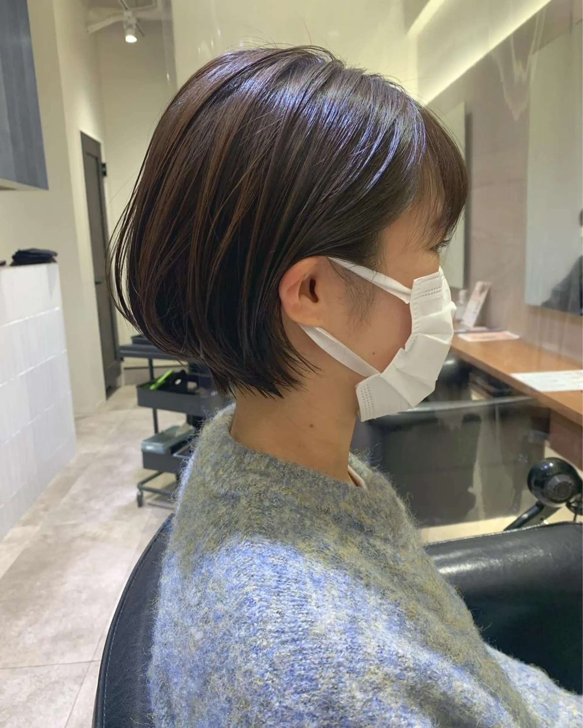 ショート 🫧韓国ヘア 透明感 カラー🫧福田 楓のヘアスタイル