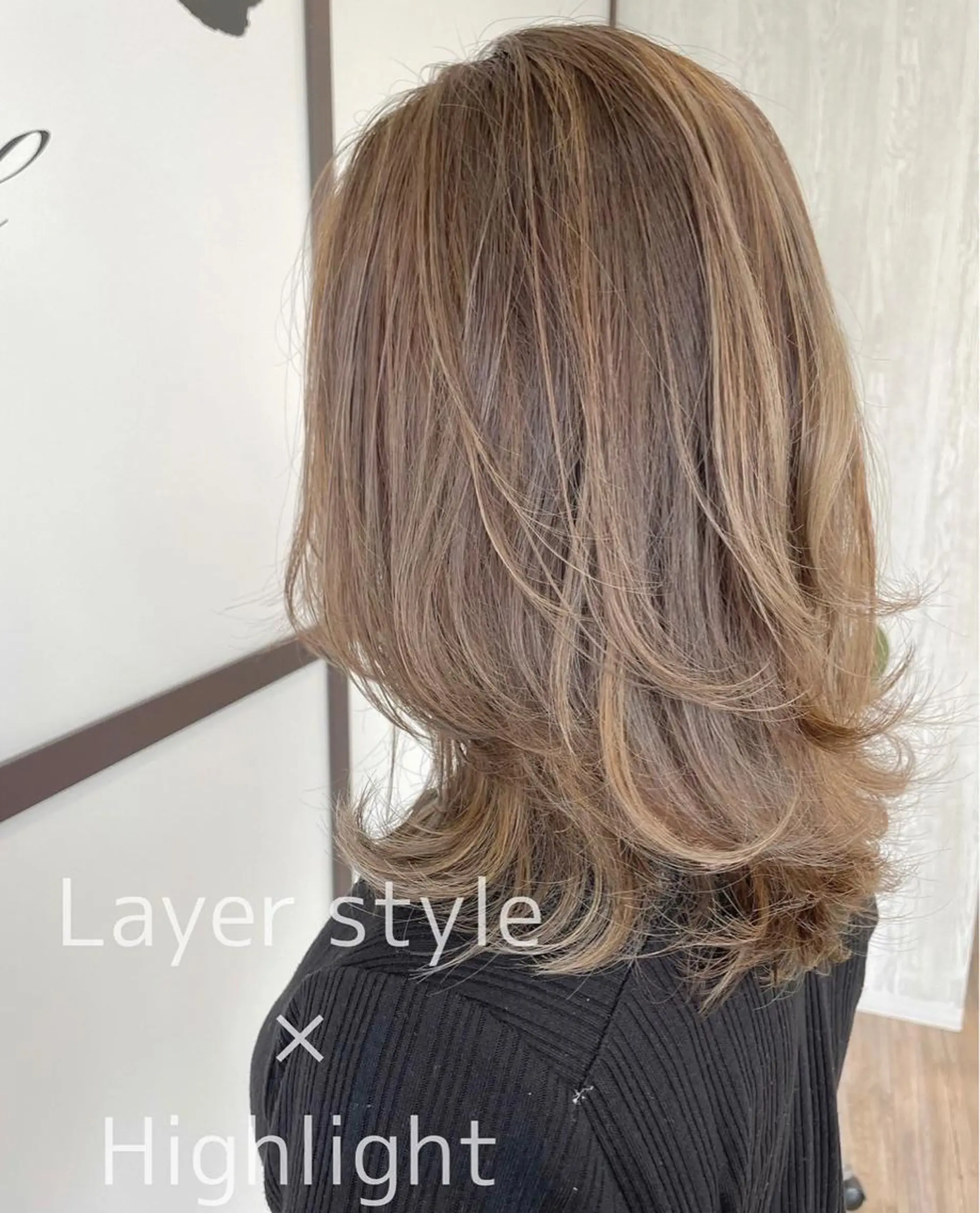 セミロング カラー アッシュ 透明感カラー ハイライトカラー 外国人風カラー ハイライト ヘアカラー トリートメント 河合秀明/ショート /ボブ/レイヤーのヘアスタイル