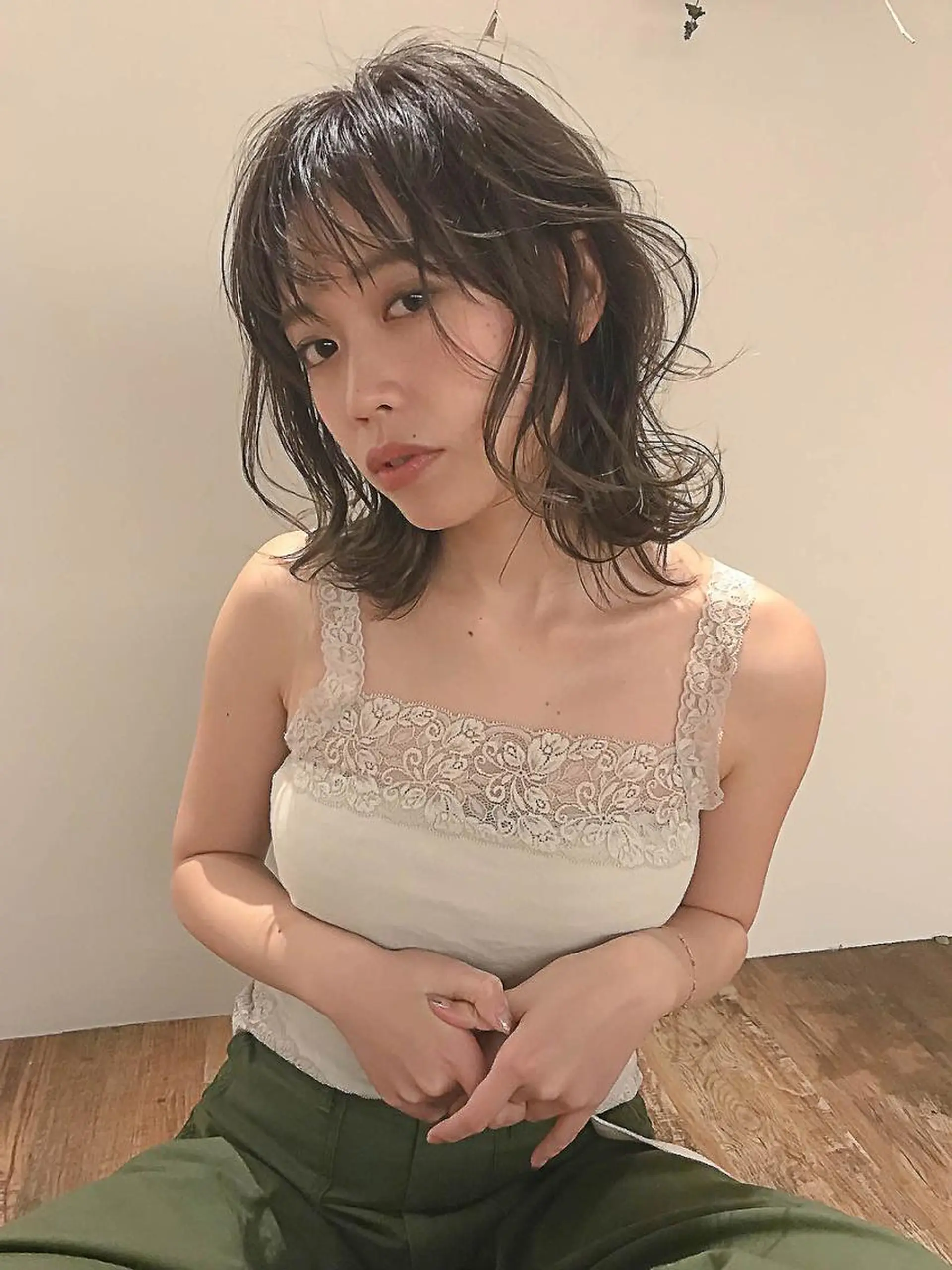 ミディアム カラー 福岡天神⭐︎ lotyのヘアスタイル