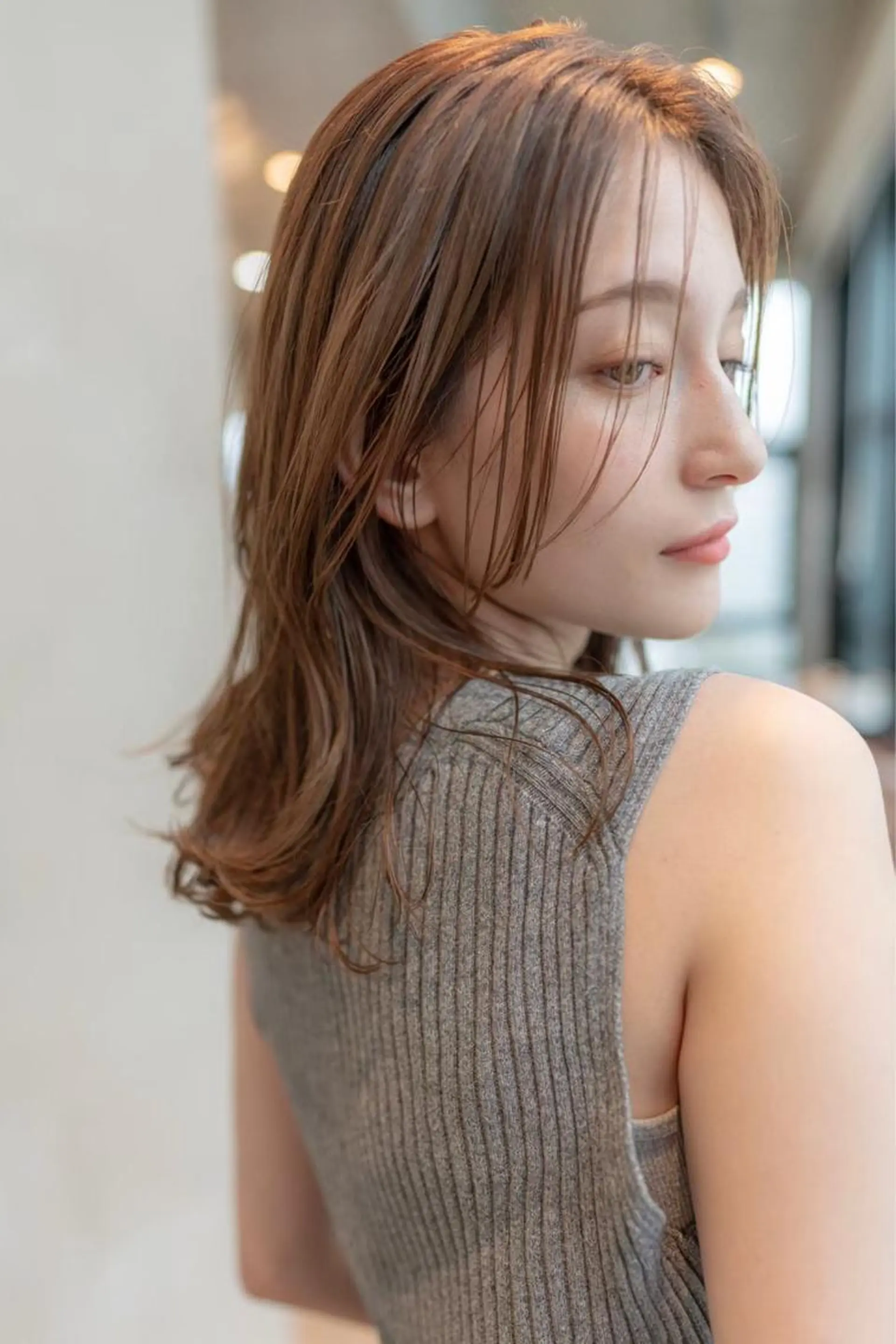 ミディアム カット ヘアカラー トリートメント 💘MICOTO藤沢 髪質改善ブリーチ💘のヘアスタイル