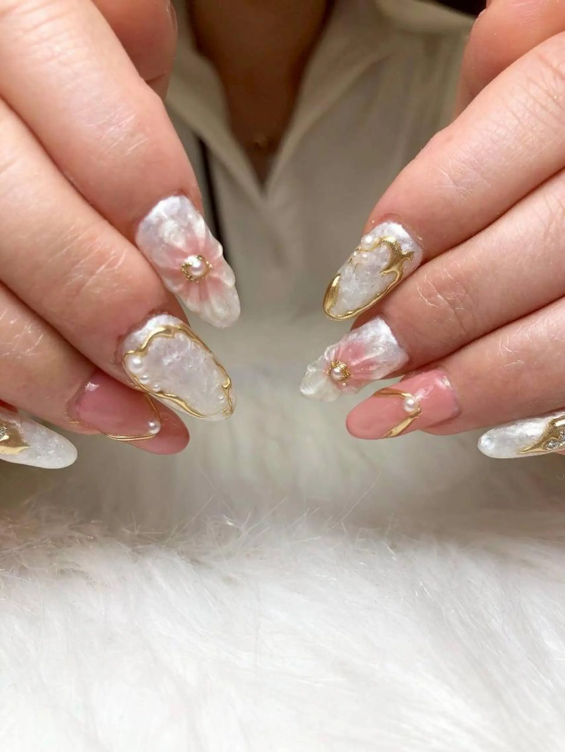 ネイル ジェルネイル 韓国ネイル パラジェル ワンホンネイル MIHANAネイル ／MINH ミンのネイルデザイン