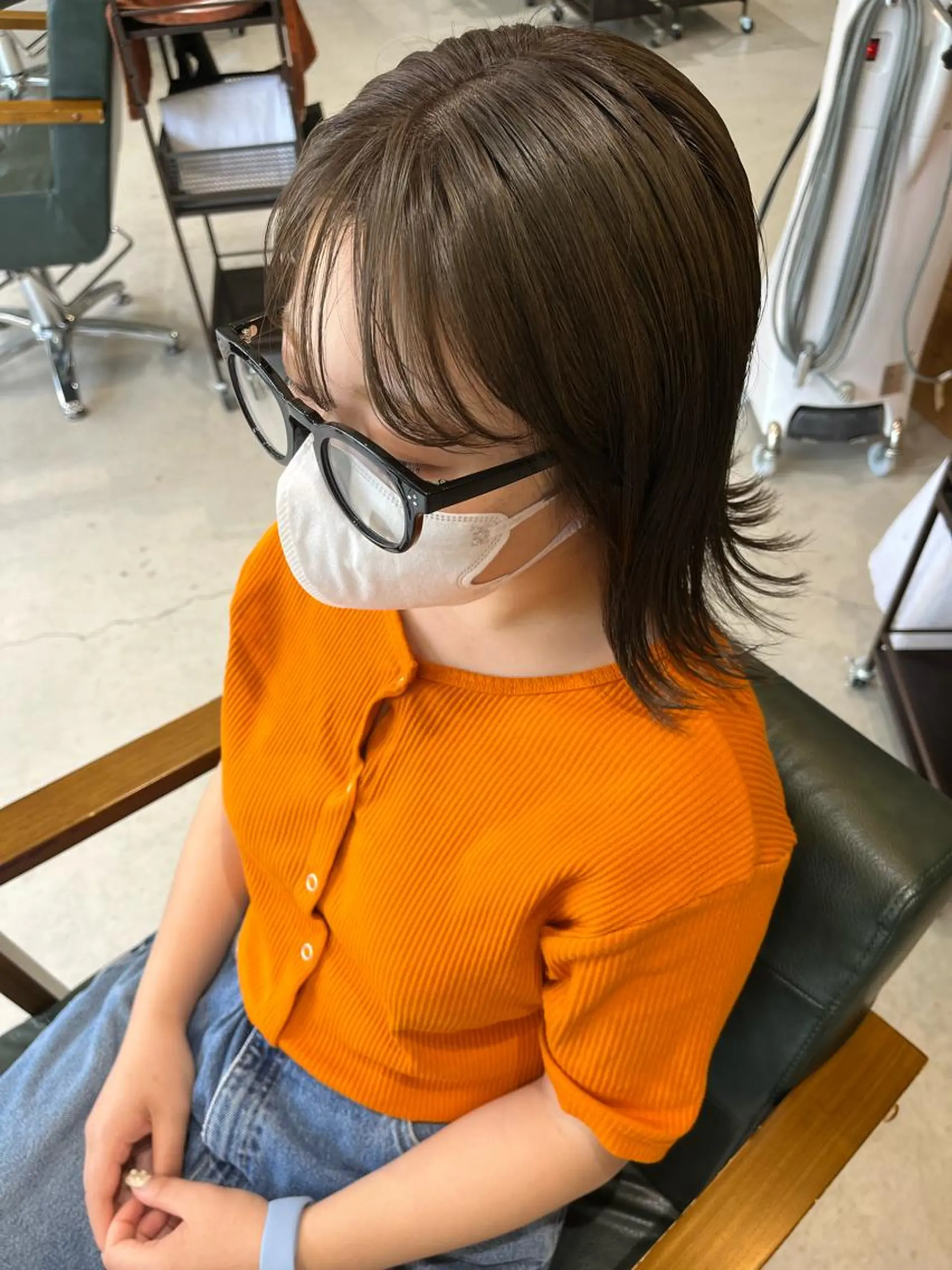 ミディアム カラー 鈴木 美紅のヘアスタイル