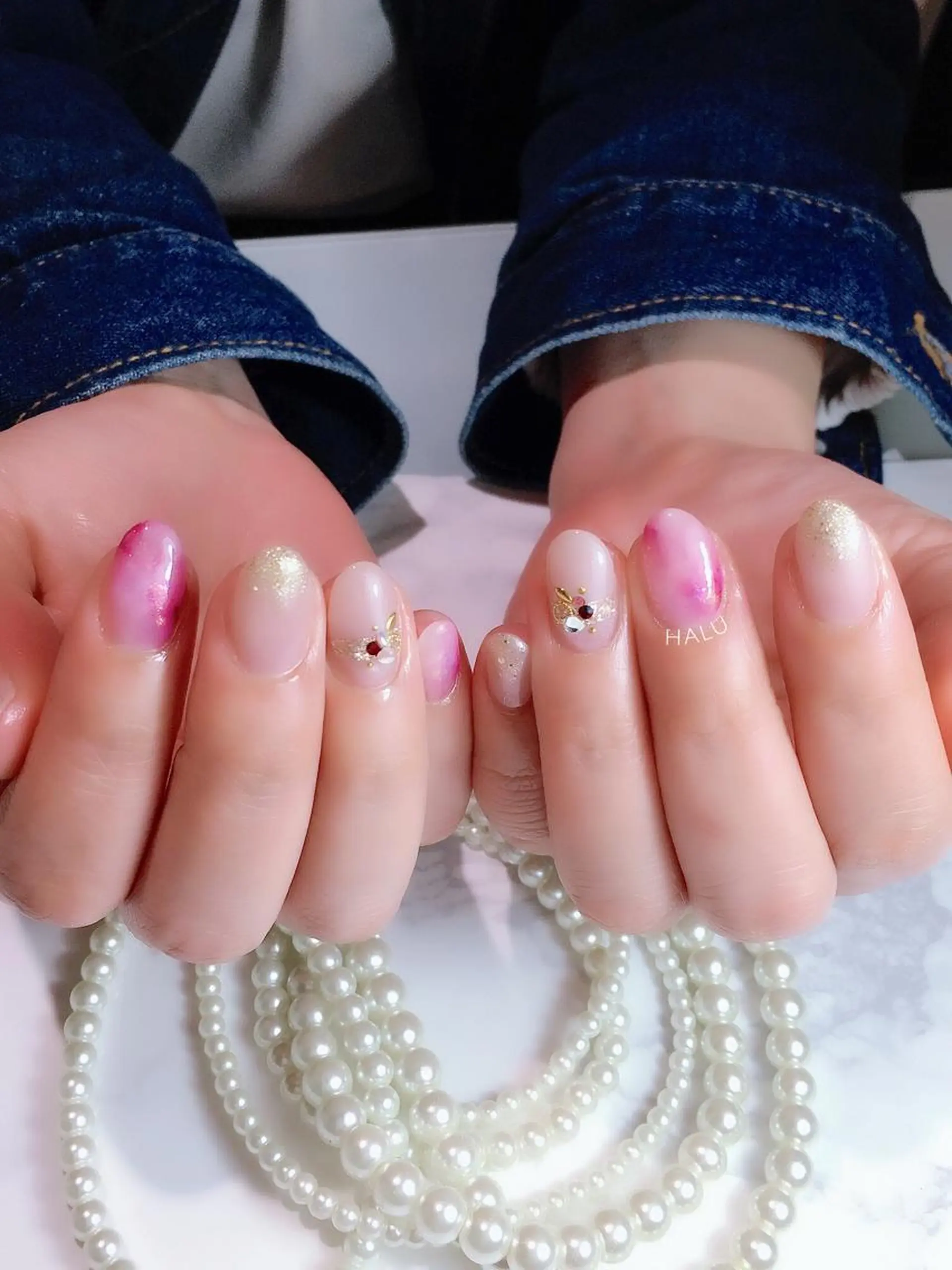 ネイル ニュアンスネイル HALU ハルのネイルデザイン