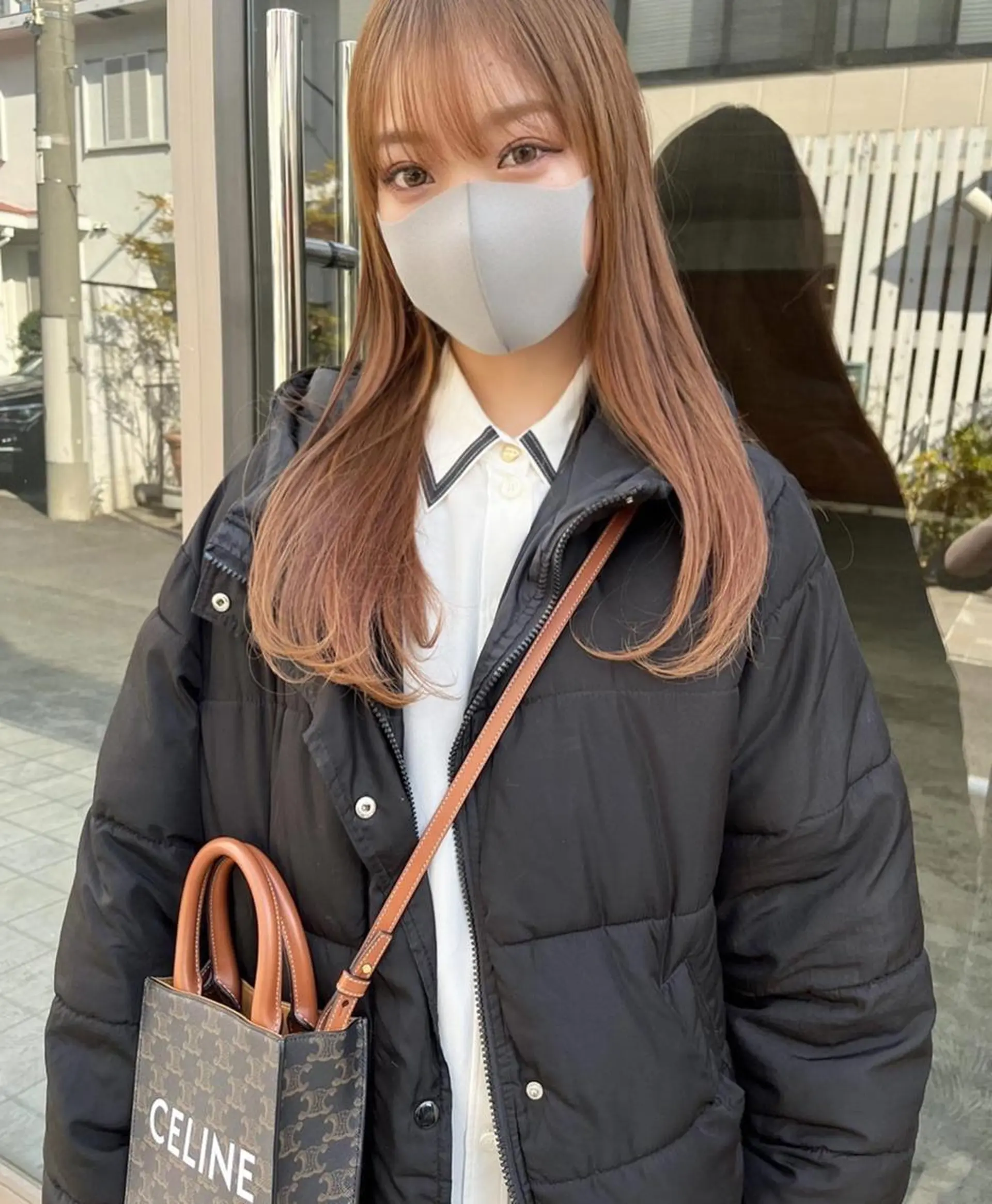 ミディアム カラー ヘアアレンジ ベージュカラー グラデーションカラー グレージュ ハイライトカラー ミルクティーベージュ 韓国/髪質改善💘 櫻井かれんのヘアスタイル