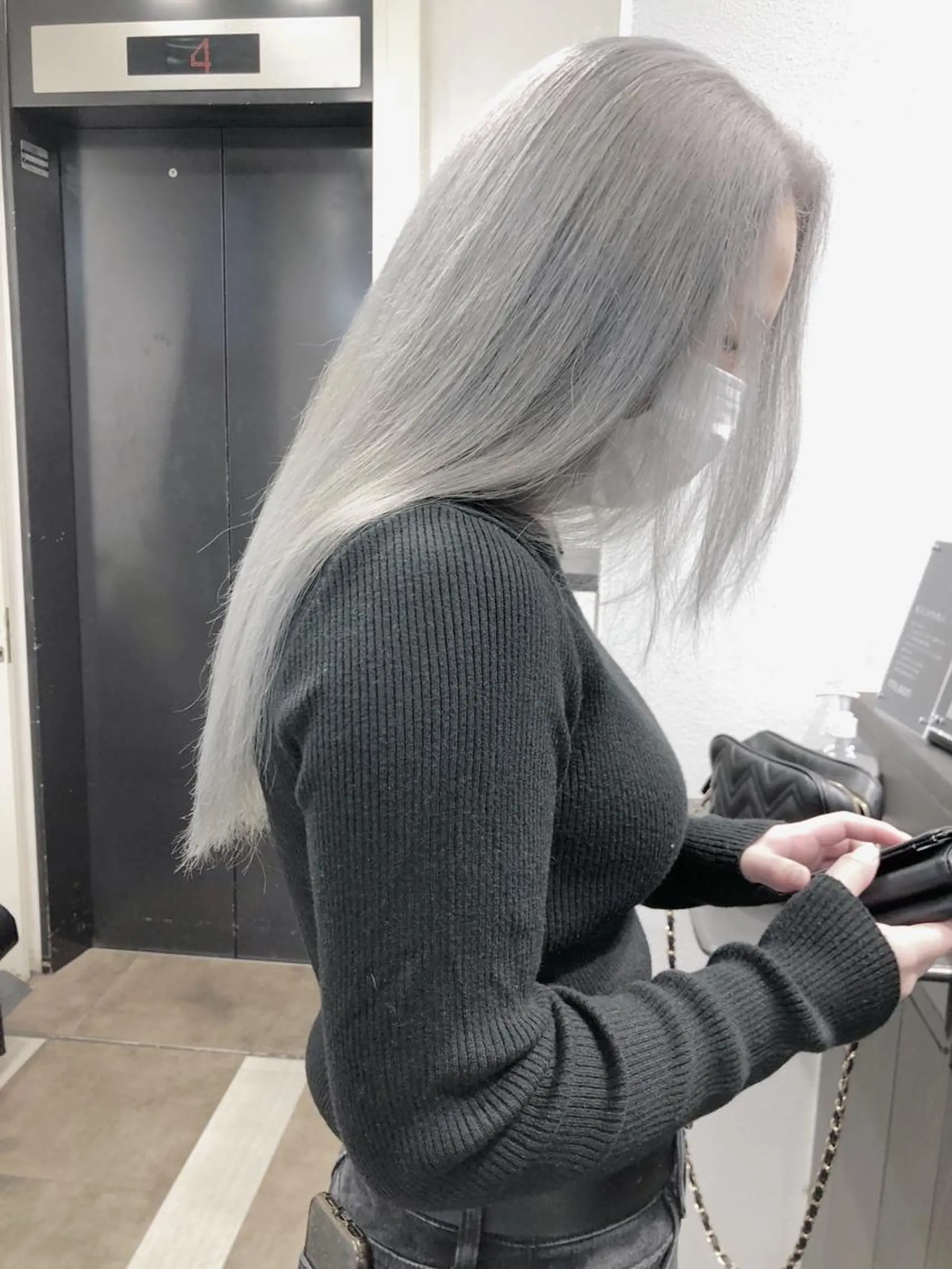 ロング カラー mimiiy梅田 中崎町ハイトーンのヘアスタイル