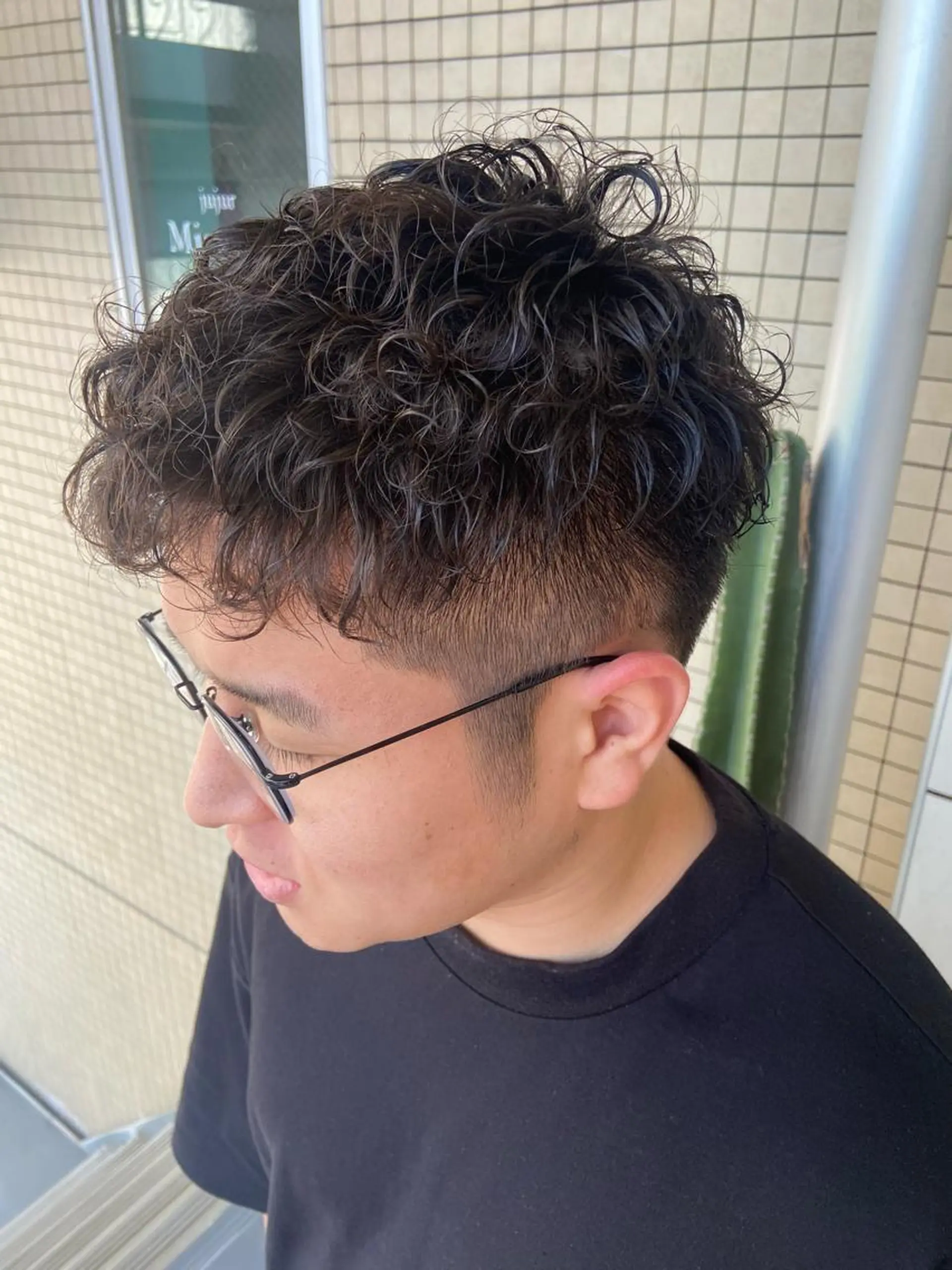 パーマ メンズ カット パーマ トリートメント 🧸プルエクステ❤︎ ネイルKAO🧸のヘアスタイル