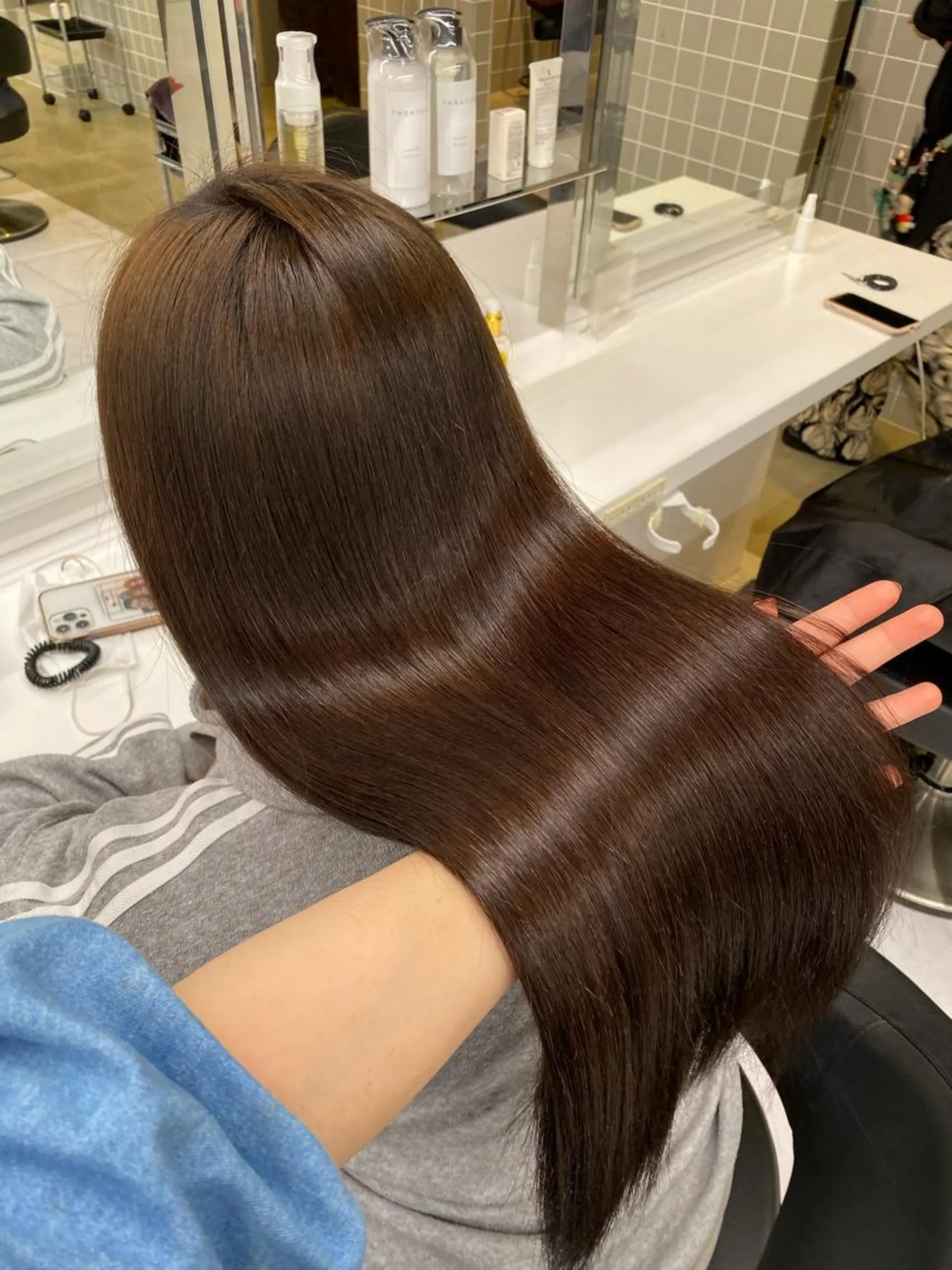 ロング カラー ヘアアレンジ キッズ ブラウンカラー ココアブラウン TRUNAIL&EYE所属・TRU Shino🦋のマツエク・マツパデザイン