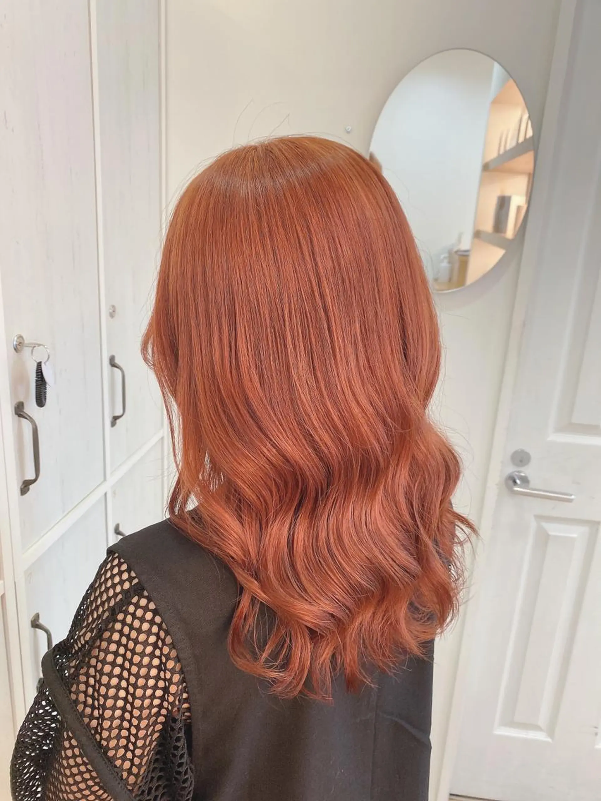 ロング オレンジブラウン カット ヘアカラー トリートメント 【Zina札幌大通】 店長 福間 和也のヘアスタイル