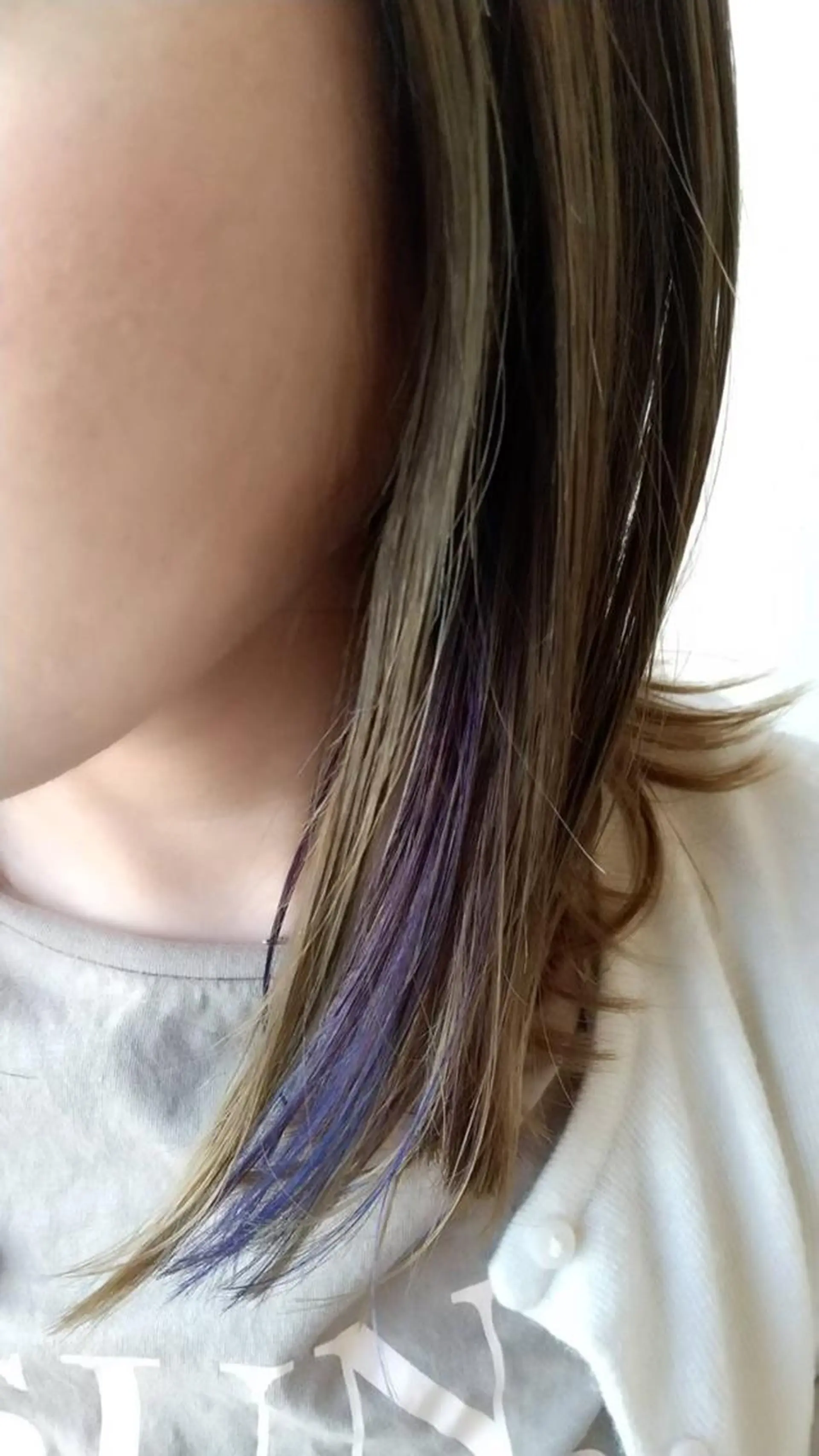 カラー ミディアム インナーカラー ラベンダーカラー パープルカラー トリートメント hair works raptureのヘアスタイル