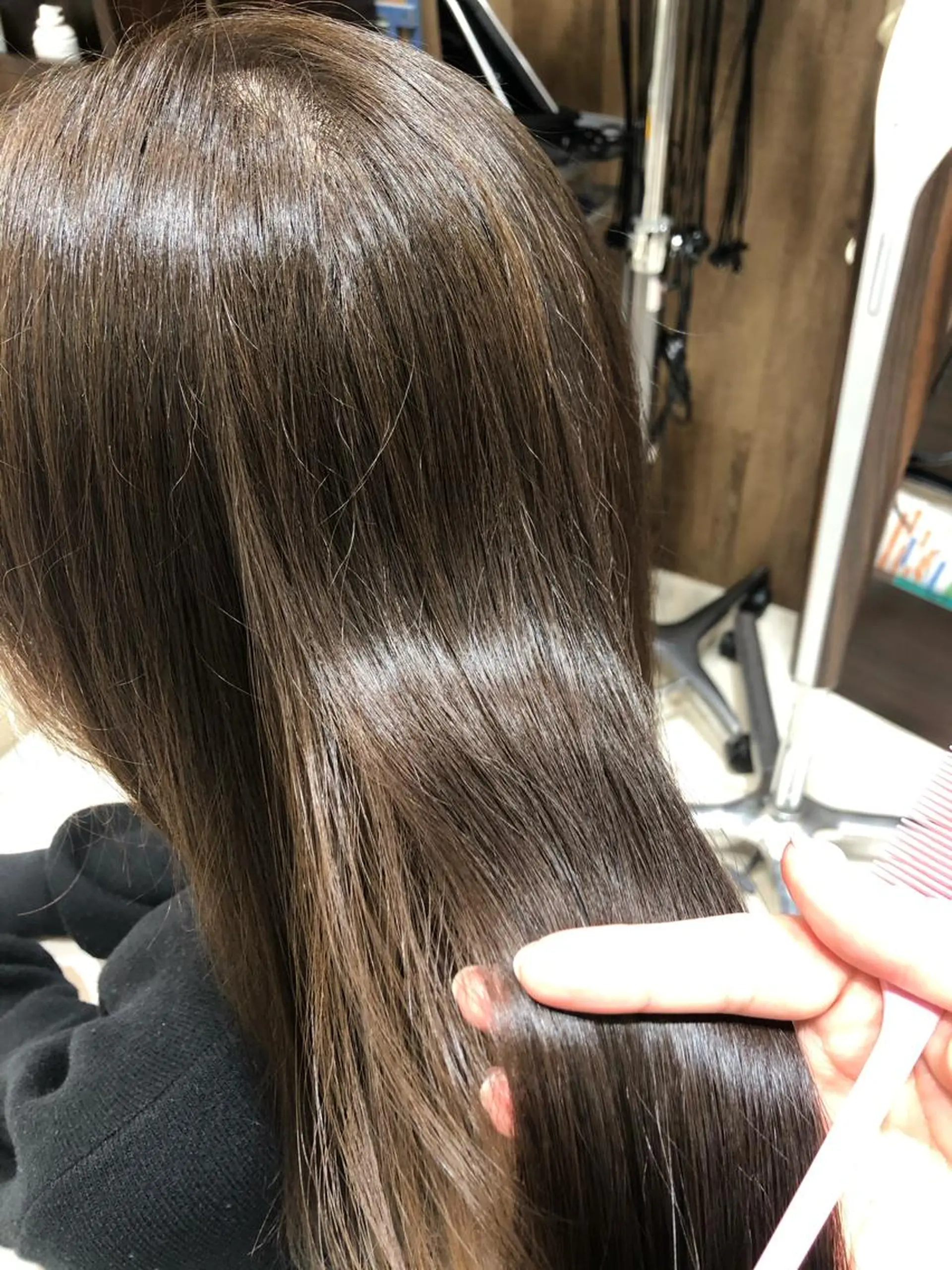 ロング 髪質改善 縮毛矯正 ✨髪質改善矯正× ブリーチ✨YU-KIのヘアスタイル