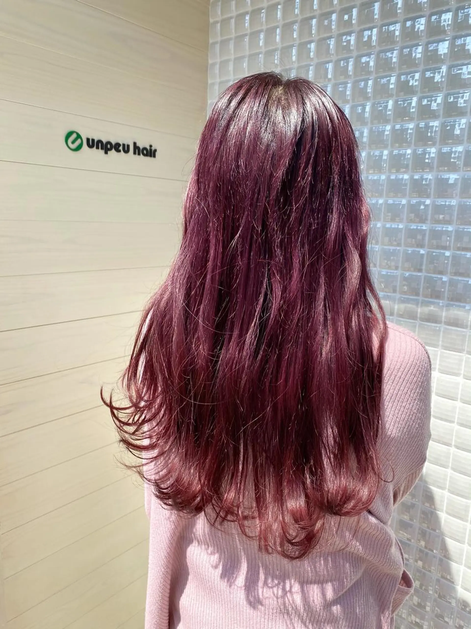 ロング カラー アディクシーカラー バレイヤージュ ブリーチ ケアブリーチ デザインカラー カット ヘアカラー unpeu hair  二条所属・先着1名様限定 カット無料のヘアスタイル