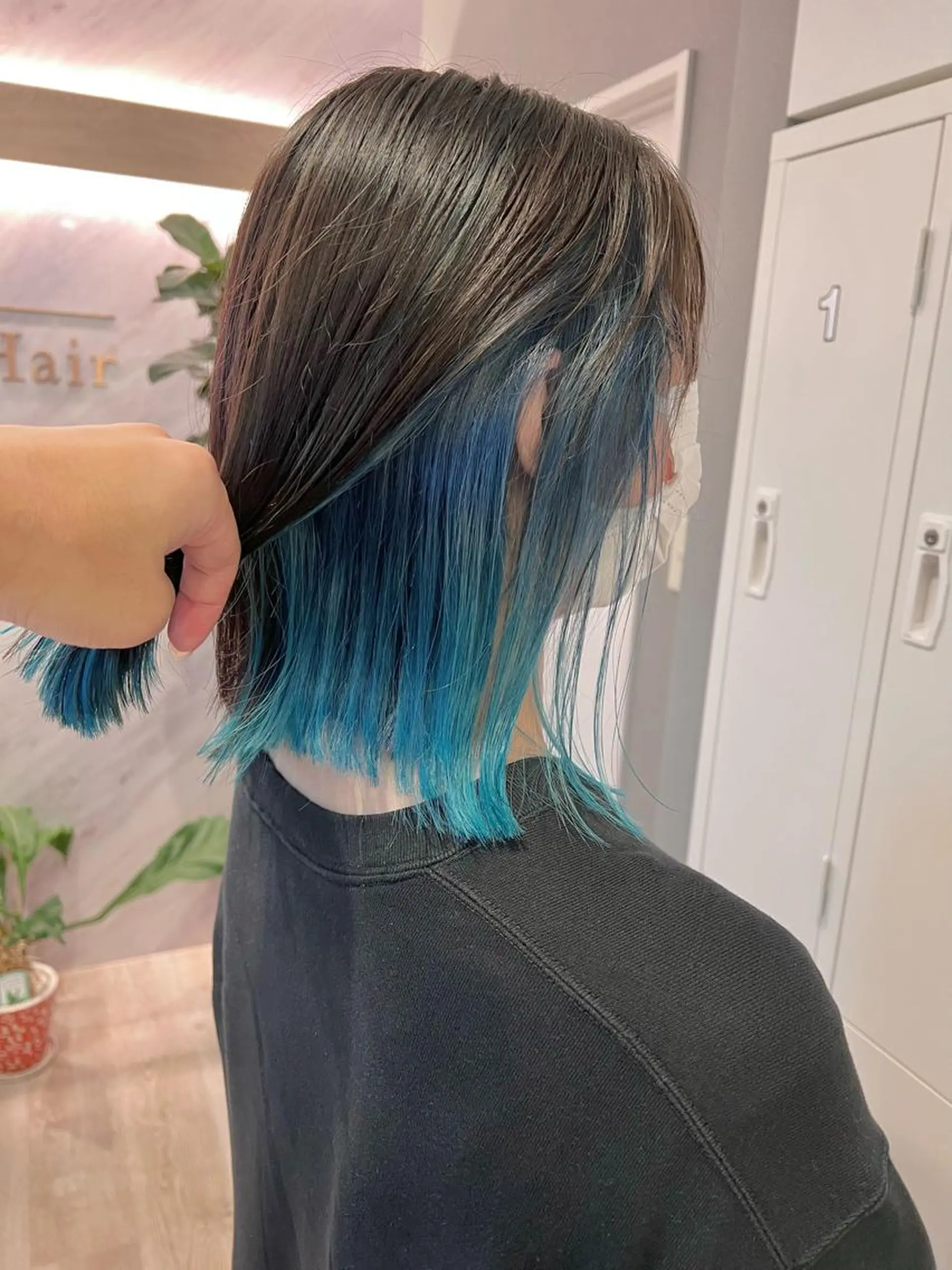 ミディアム 縮毛矯正 ヘアカラー トリートメント ブリーチ毛に縮毛矯正 ✨カラー✨山田 正幸のヘアスタイル