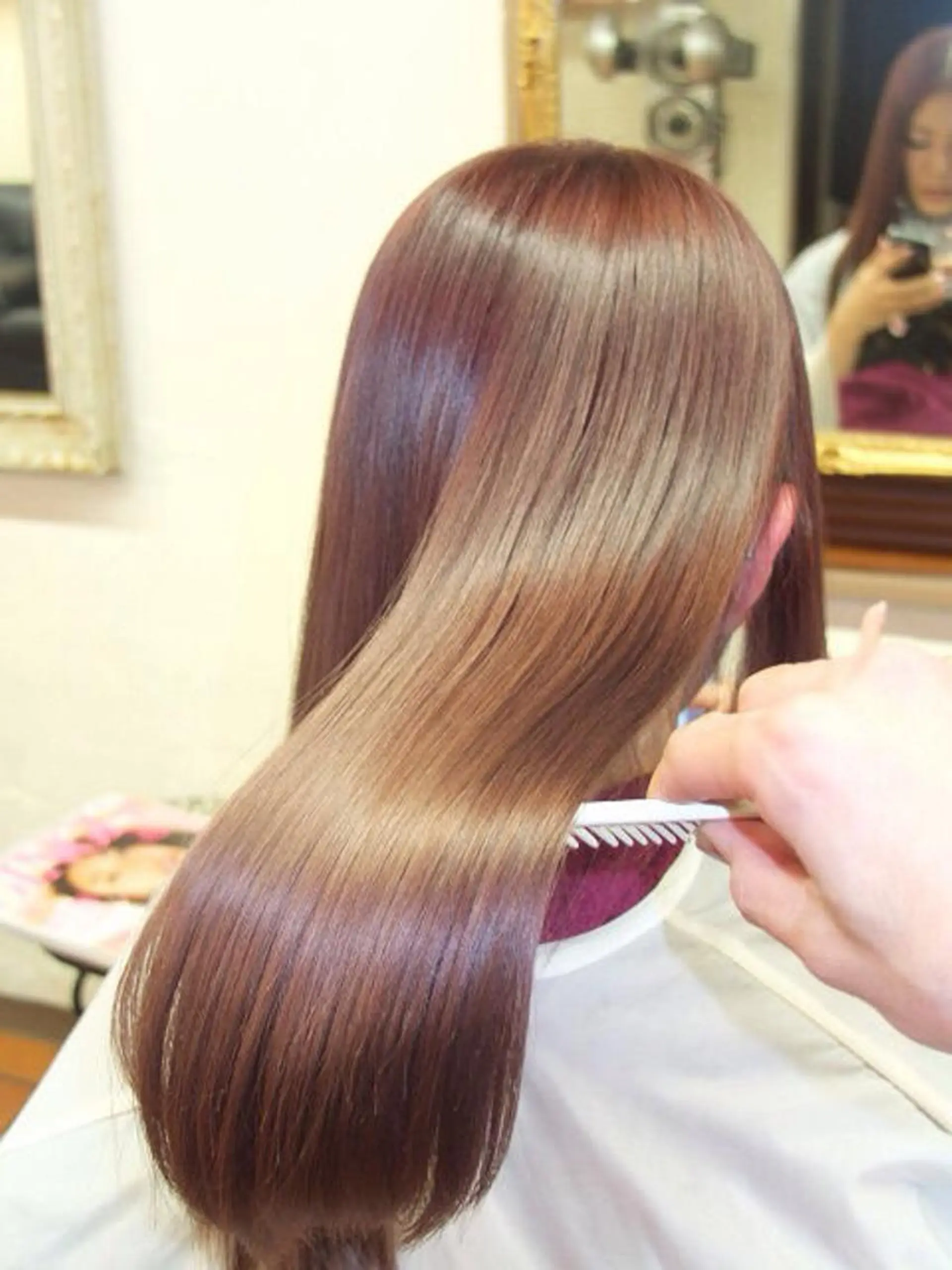 セミロング ロング カラー cachecache所属・及川 光のヘアスタイル