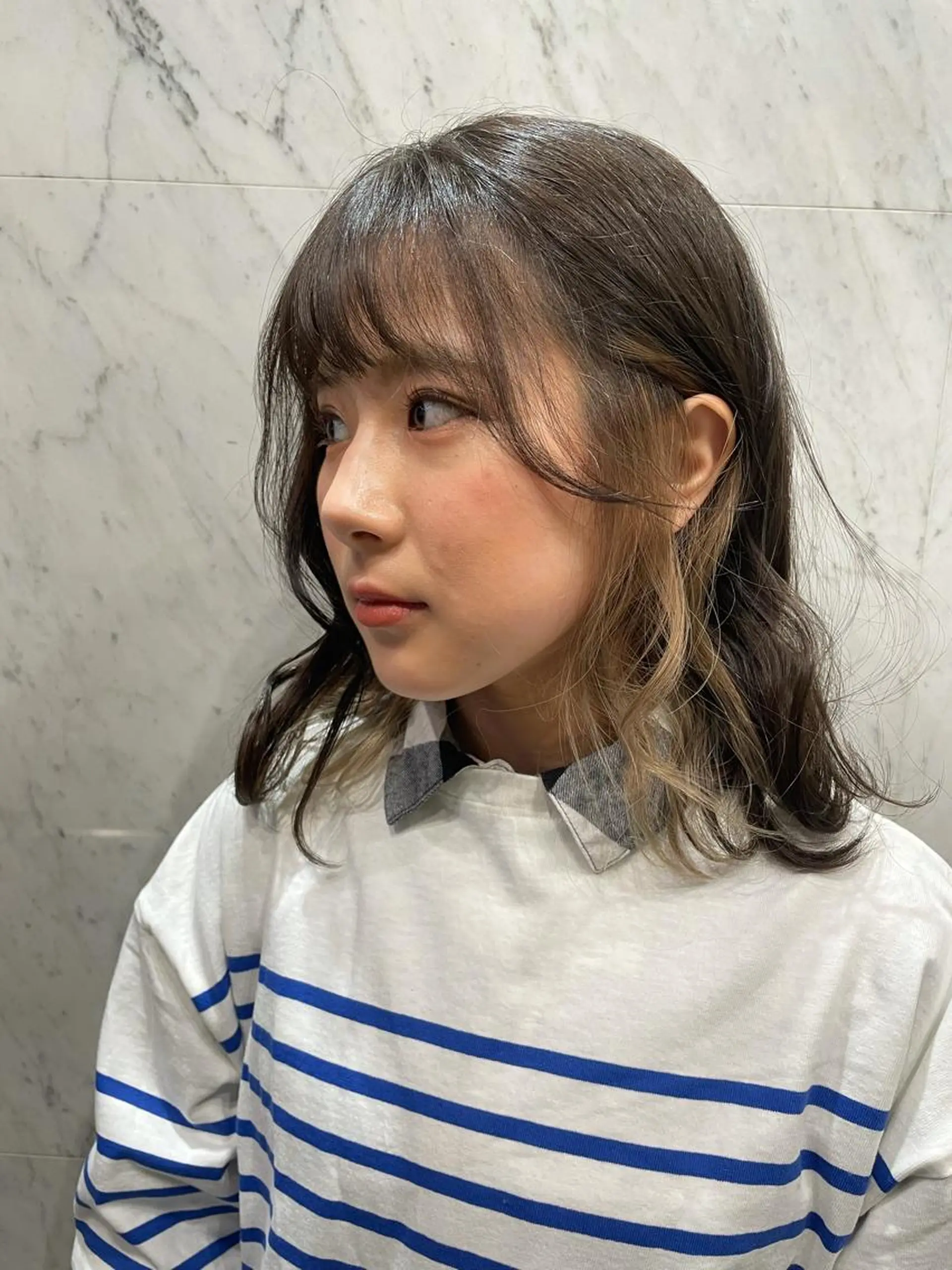 セミロング カラー peek-a-boo所属・勝野 裕憲のヘアスタイル