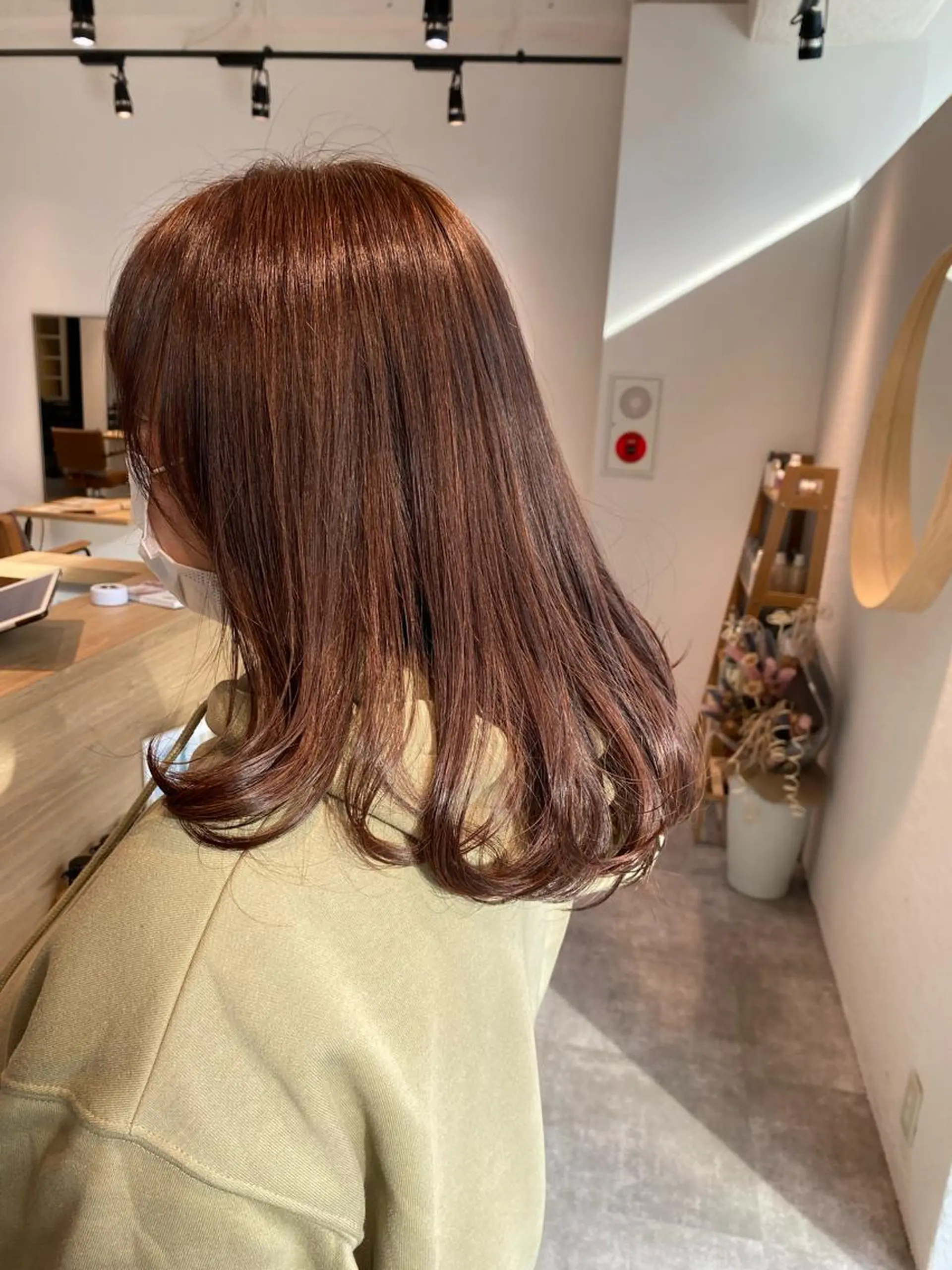 セミロング カラー ベージュカラー 透明感カラー ダブルカラー ハイライトカラー ハイライト オスズ 🎀´-のヘアスタイル