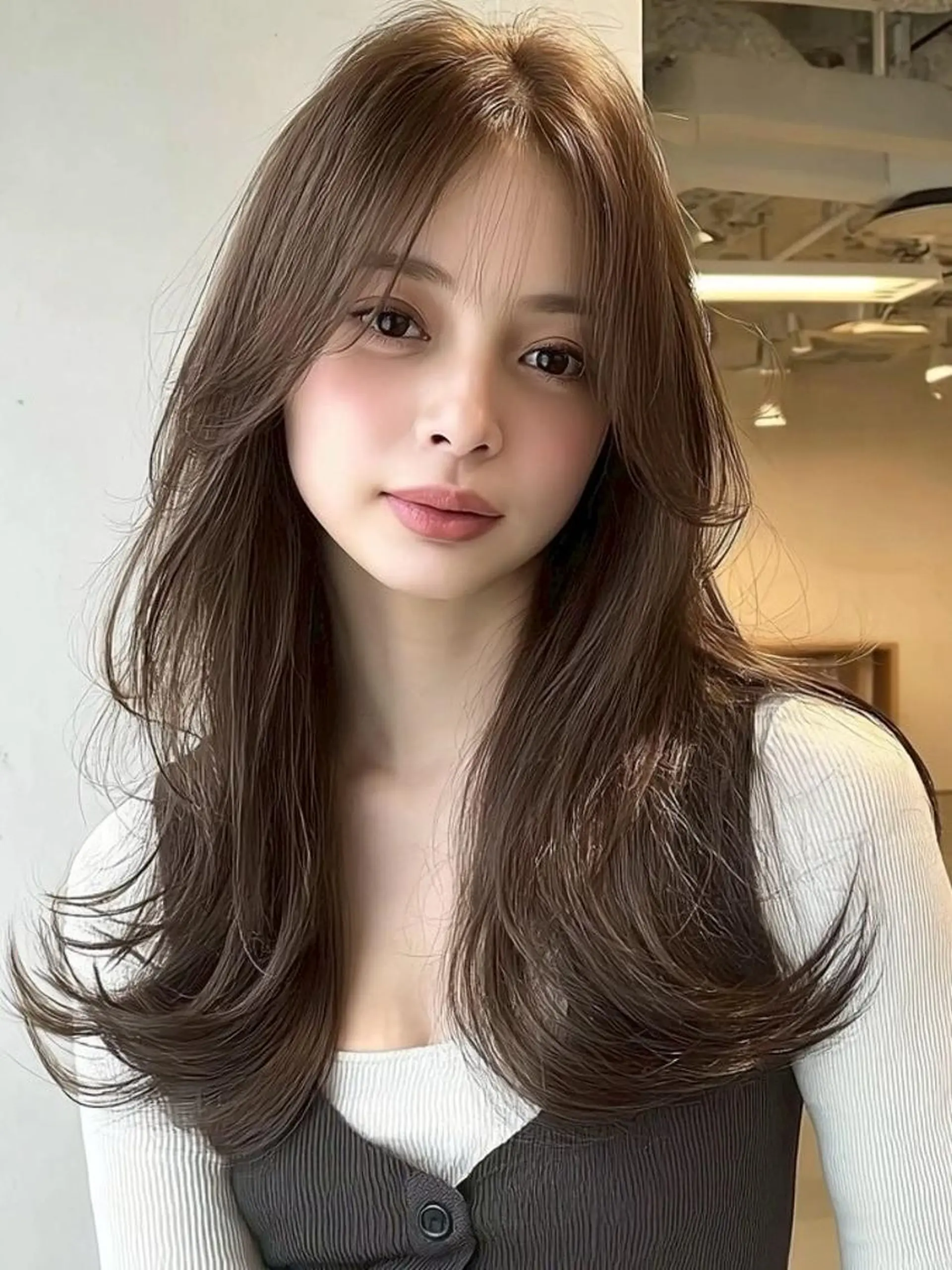 ヘアアレンジ ロング 髪質改善 韓国風ヘア レイヤーカット 似合わせカット シースルーバング カット ヘアカラー Ayumu🦊 /京都/西院のヘアスタイル