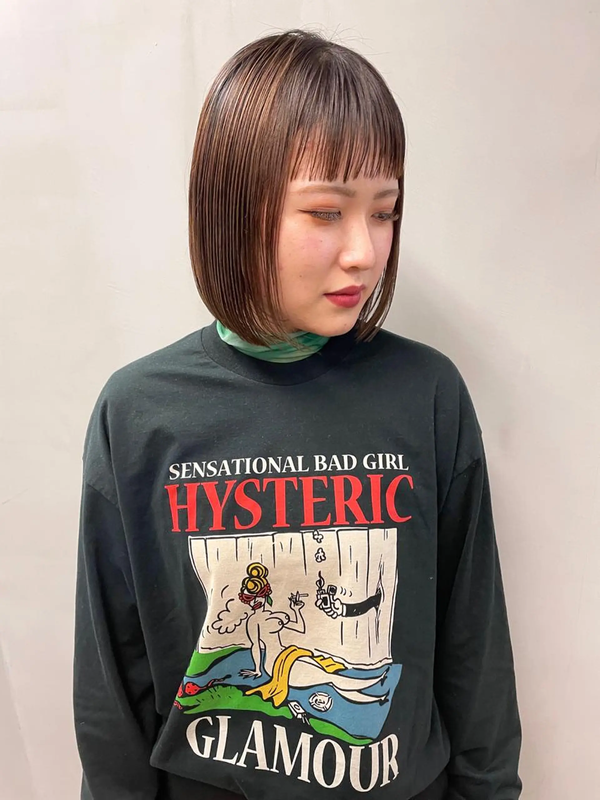 ミディアム カラー パーマ ヘアアレンジ メンズ キッズ ネイル マツエク・マツパ アイブロウ ボブ tatsumi/ボブ ウルフ/レイヤーのヘアスタイル