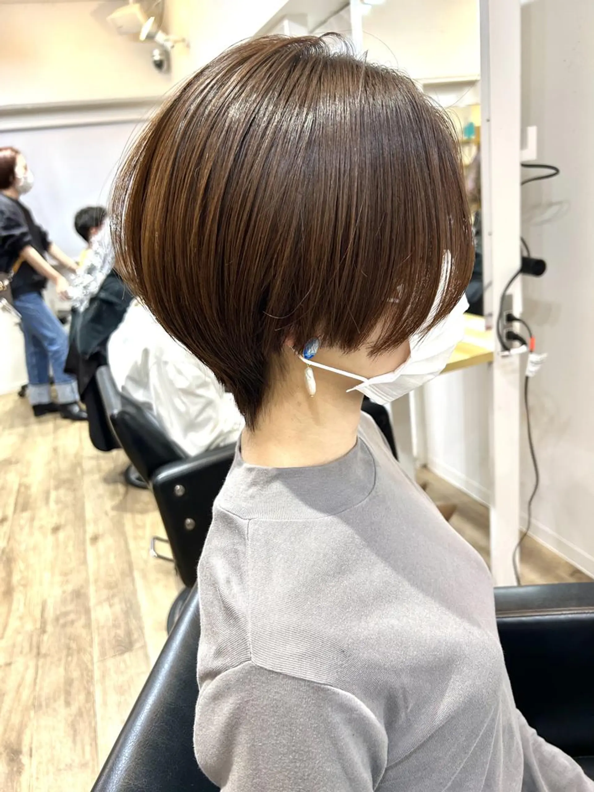 ショート カット ヘアカラー トリートメント kiy by ioeのヘアスタイル